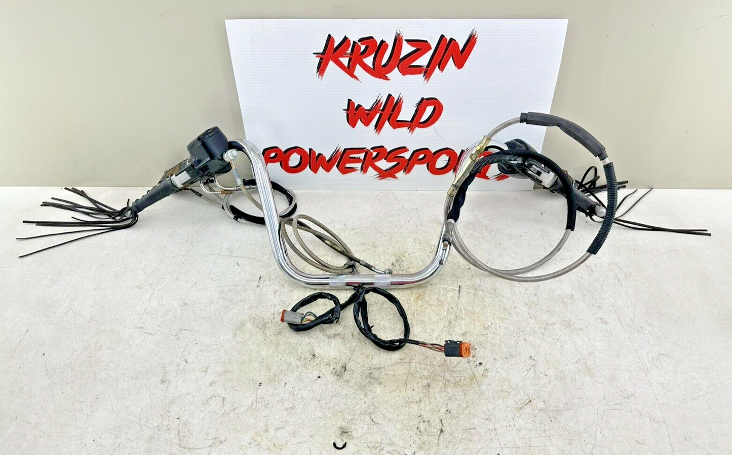 2002 HARLEY DYNA LOW RIDER Mini Apes Handlebars Hidden Wires Throttle + Clutch
