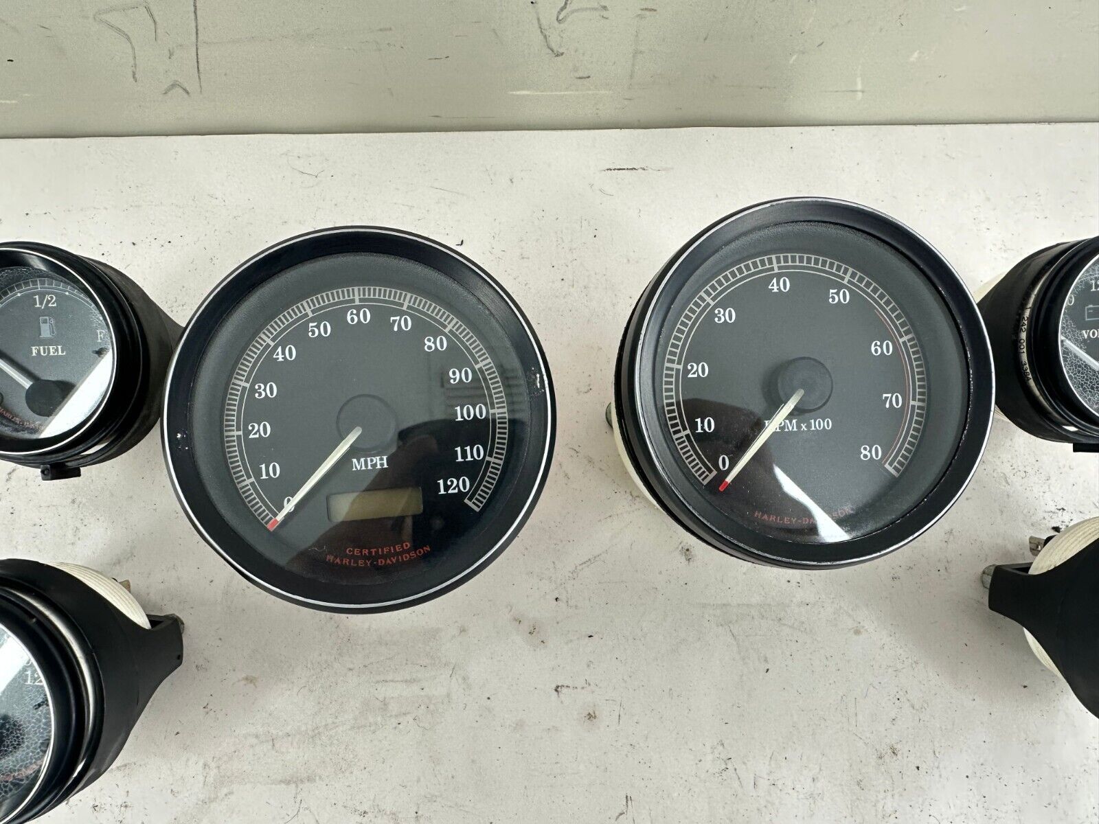 2000 HARLEY FLH ELECTRA GLIDE Guage Set Speedometer Tach Volt Air Oil Fuel