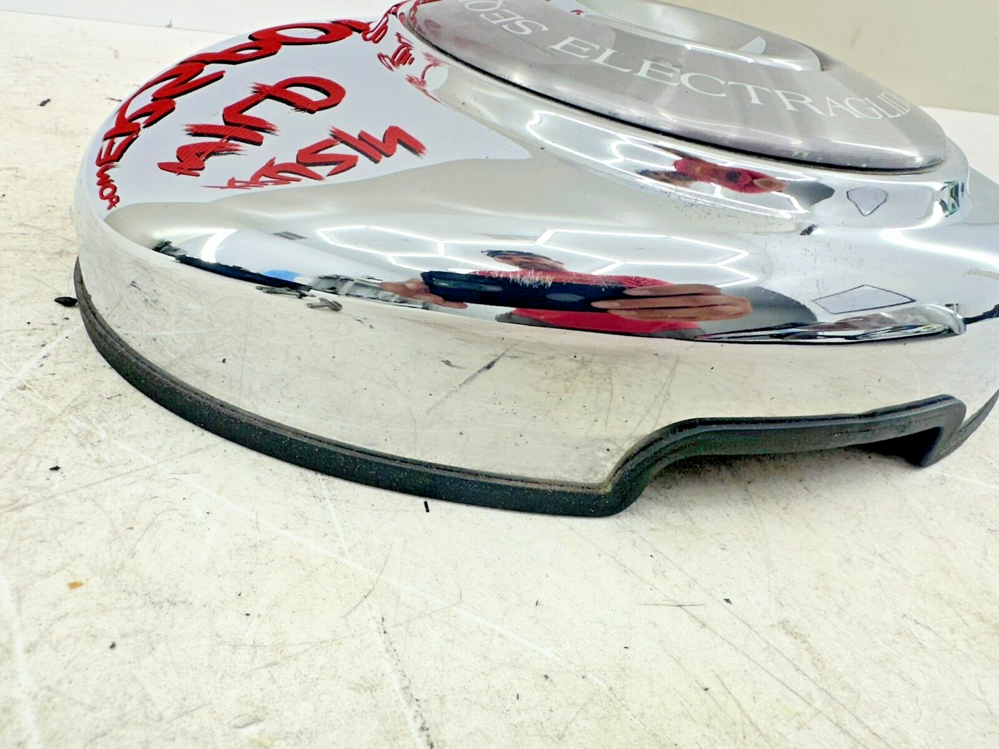 1999 HARLEY FLH ELECTRA GLIDE Air Filter Chrome Cover + Backing Plate W/Hardware