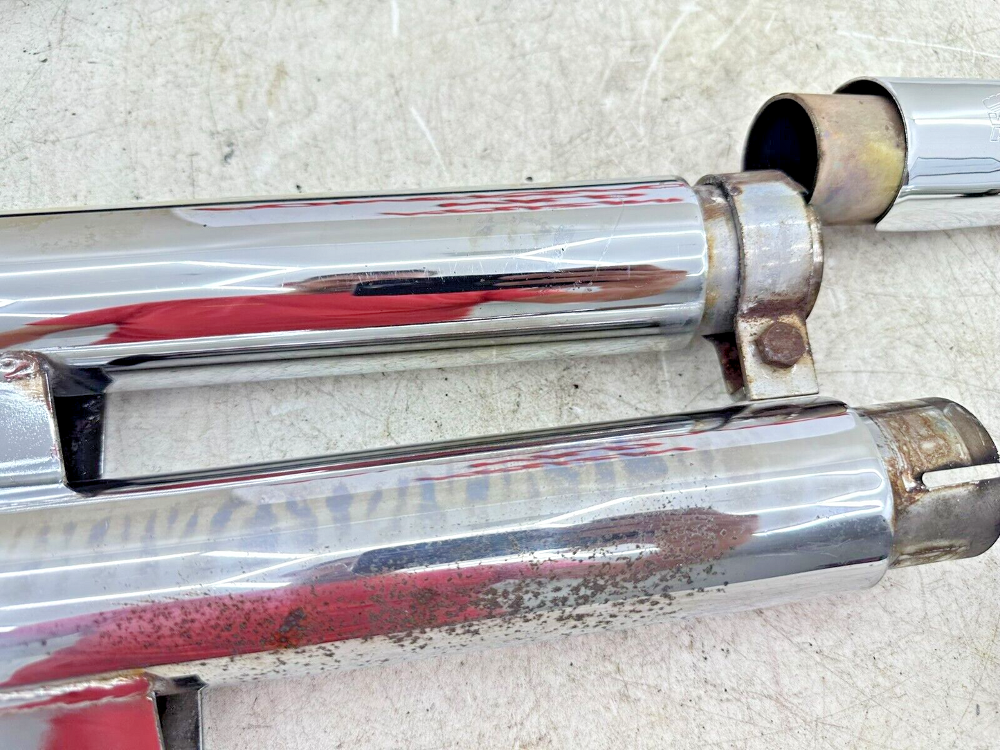 2006 HARLEY SOFTAIL DELUXE Vance + Hines Exhaust System Header Slip On Muffler