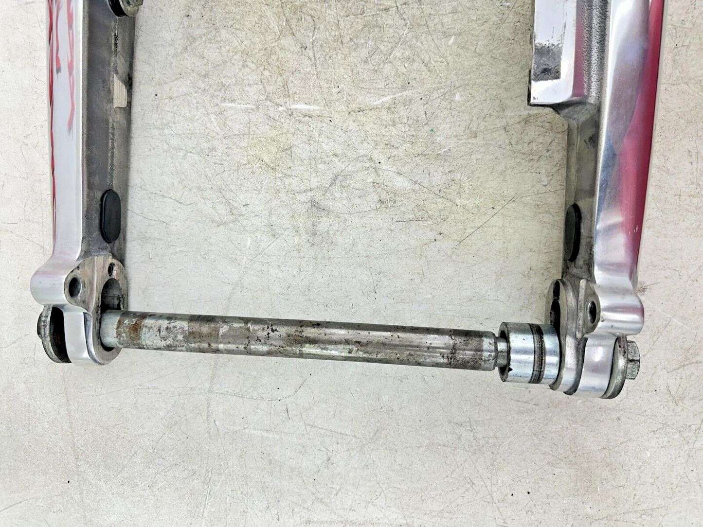 2003 Harley Davidson V Rod VRSCA Swingarm Polished W/ Axle + Mounting Bolt