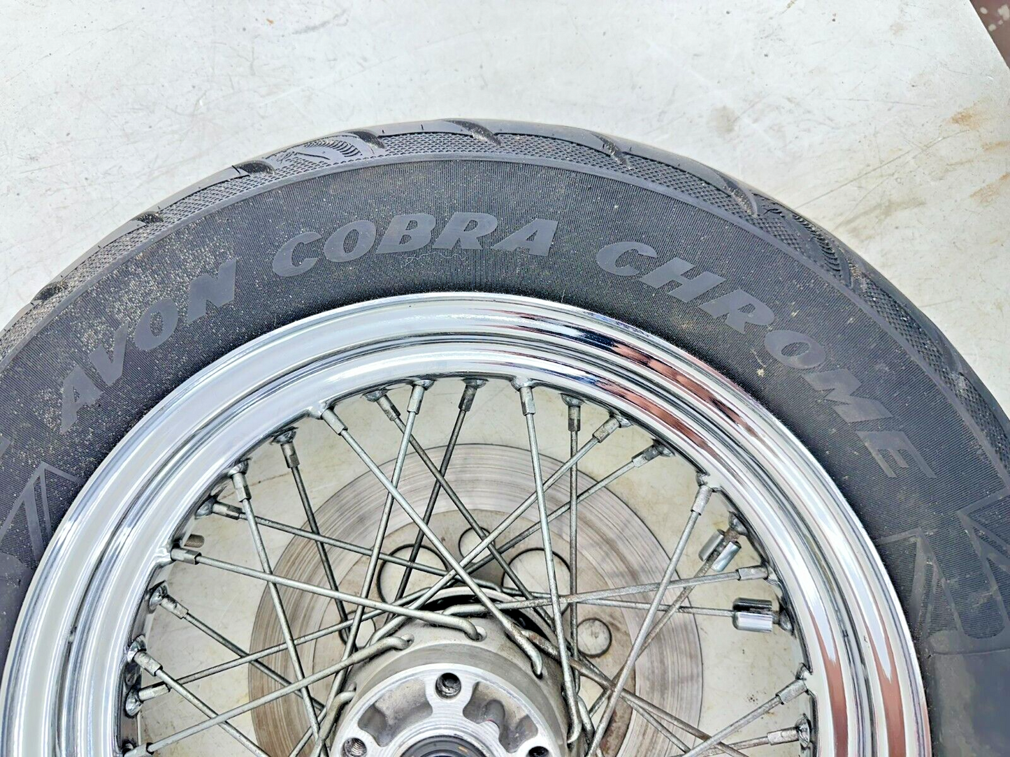 1999 HARLEY SOFTAIL 99 Down 16" Rear Wheel Rim Tire Spoke Laced W/ Hub