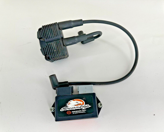 2001 HARLEY DAVIDSON SOFTAIL ECM ECU CDI Black Box & Ignition Coil w/ Plug Wires