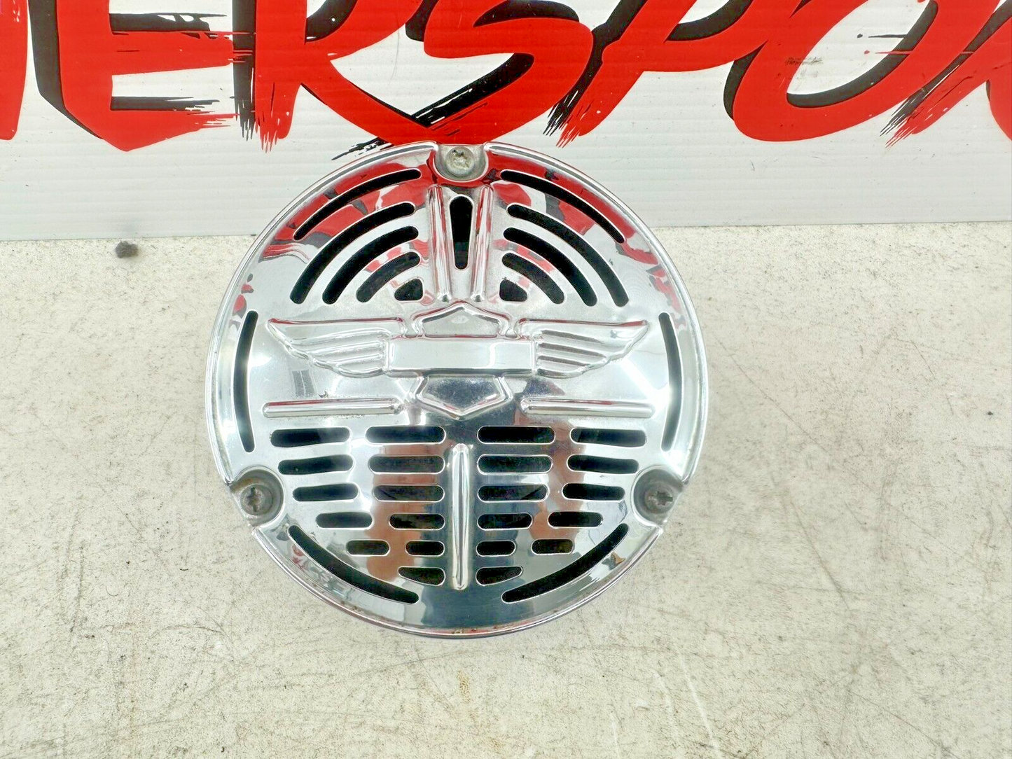 2001 HARLEY SOFTAIL FLSTS Heritage Springer Horn + Chrome Cover OEM