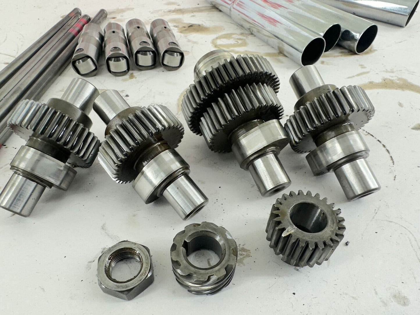 2003 Harley Davidson Sportster 1200 Cams Lifter Pushrods Chrome Cover