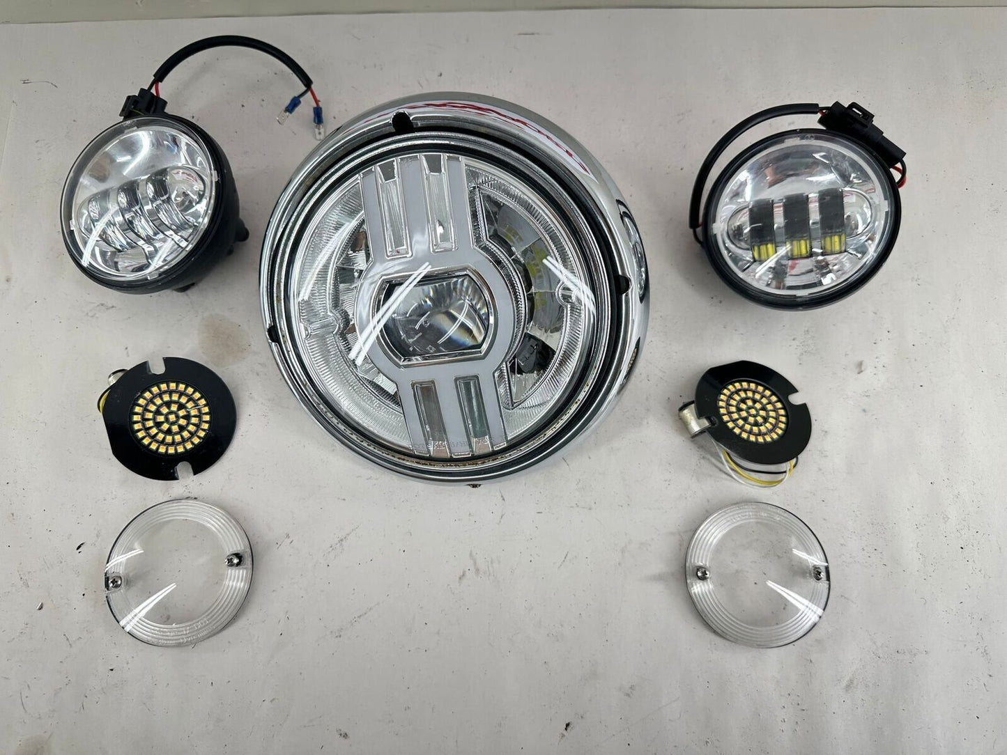 2000 HARLEY FLH ELECTRA GLIDE LED Headlight Turn Signal Fog Highway Light