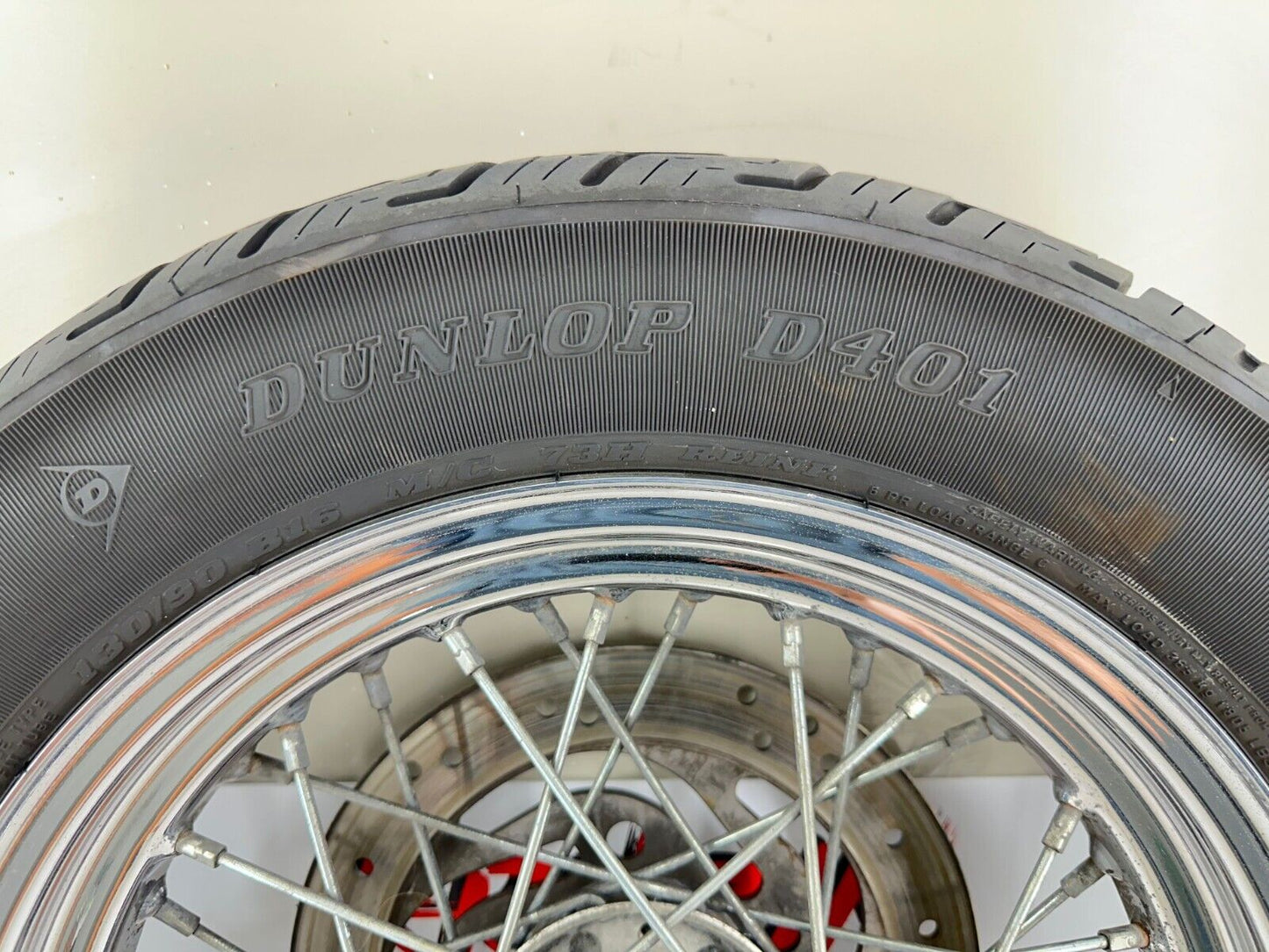 2003 Harley Davidson Sportster 16" Rear Wheel Rim Nice Dunlop D401 Tire
