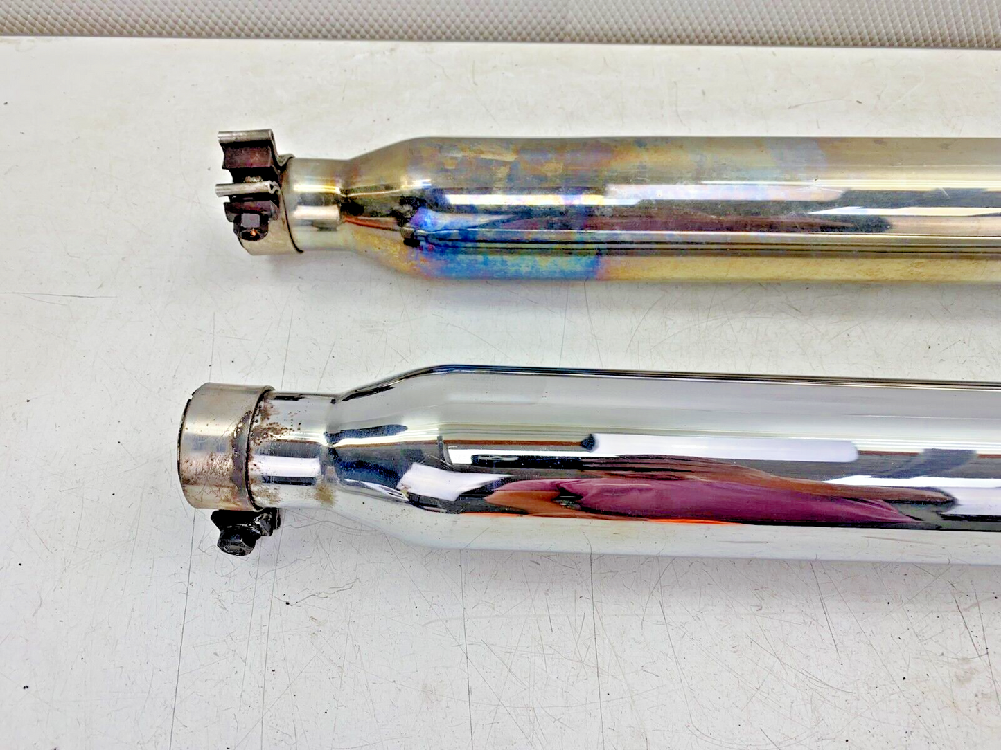 2000 HARLEY DAVIDSON FLH ROADKING Exhaust System Slip On Muffler Silencer Chrome