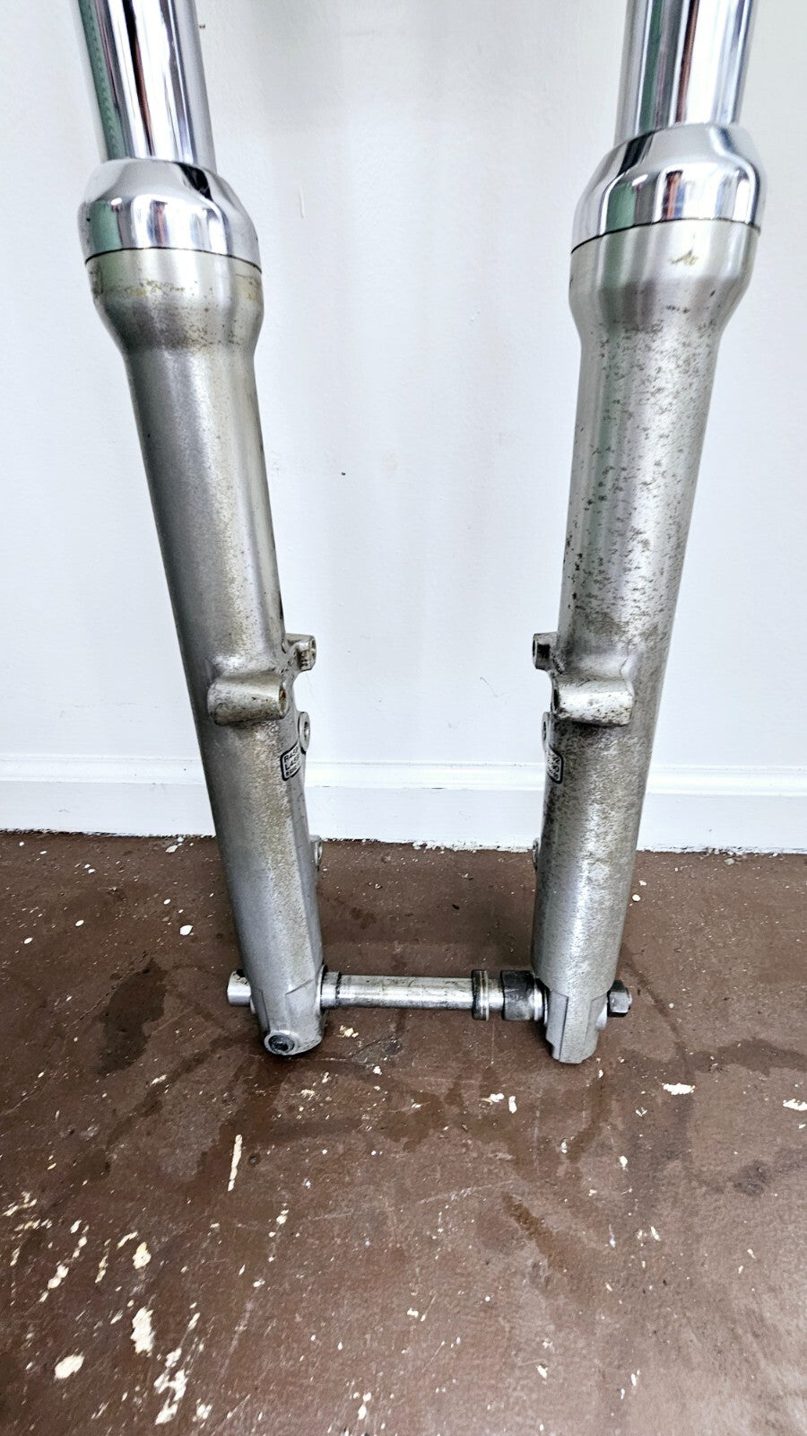 1995 HARLEY DYNA CONVERTIBLE Dual Caliper Rotor Forks Front End Triple Tree