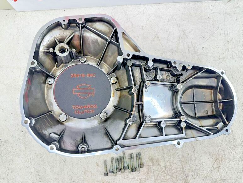1999 HARLEY FLH ELECTRA GLIDE Chrome Outer Primary Clutch Cover Case Housing