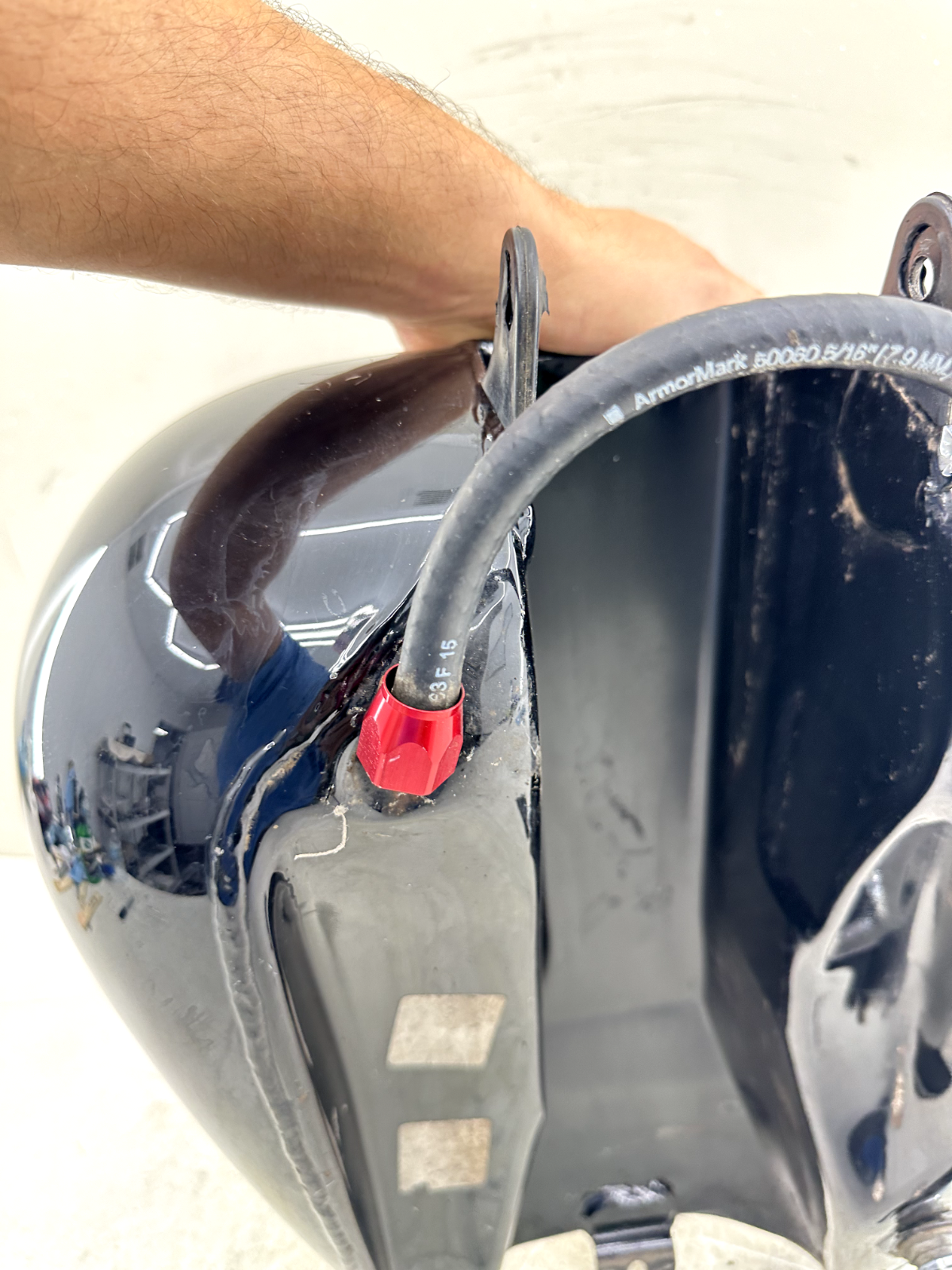 2003 HARLEY ELECTRA GLIDE 100 Anniversary Gas Fuel Tank Carburated Black