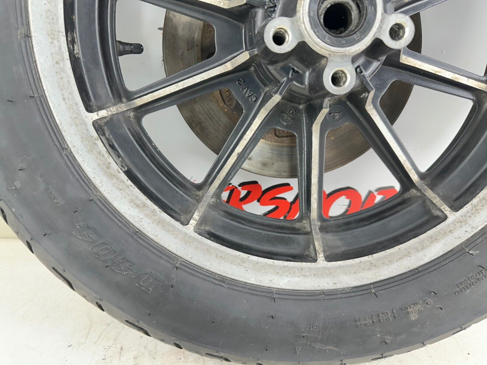 1999 HARLEY ELECTRA GLIDE 99 Down Rear Wheel Rim Tire 10 Spoke