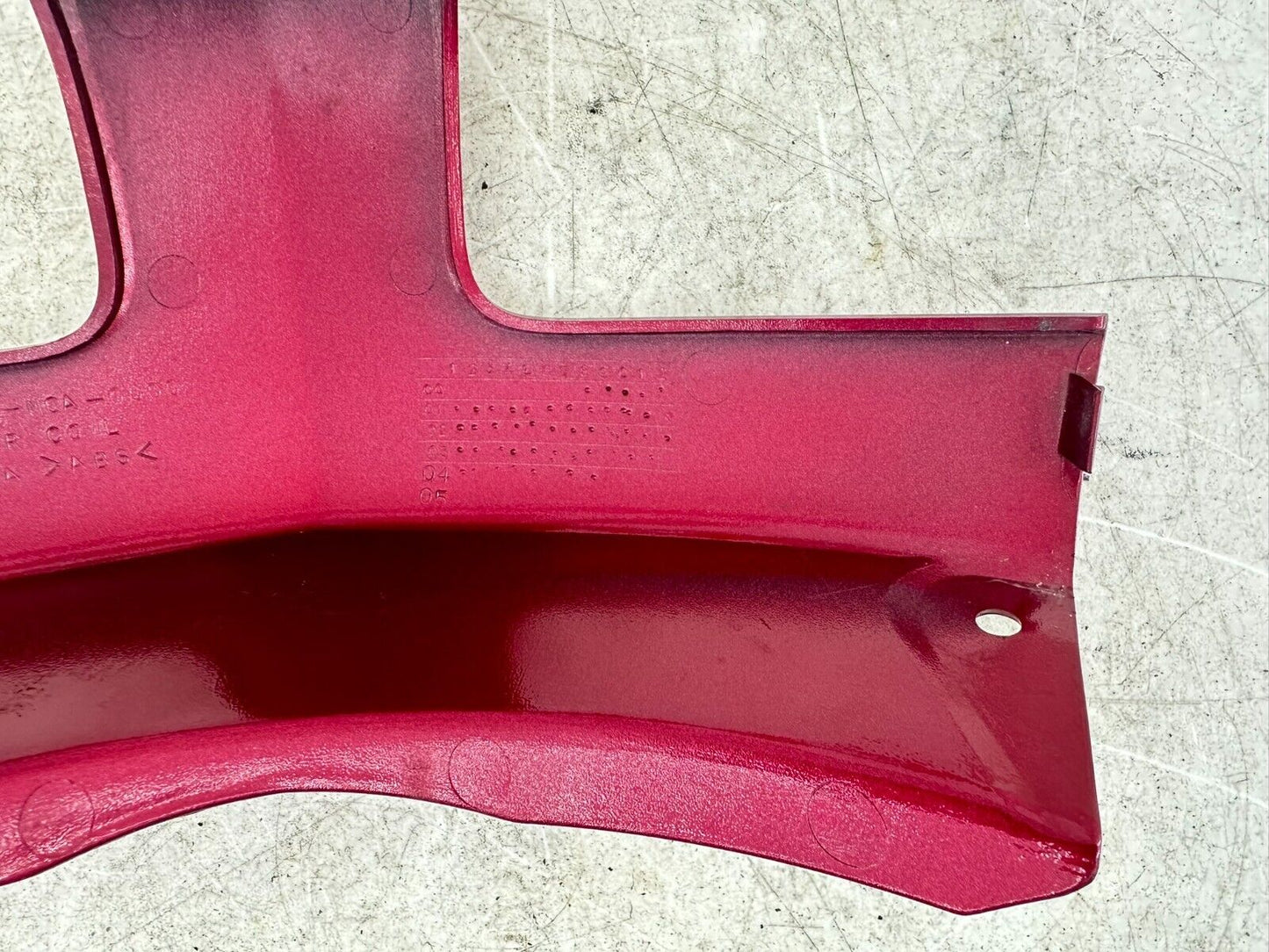 2004 Honda Goldwing GL1800 Red Front Fairing Cowl Lower Center Cover Plastic