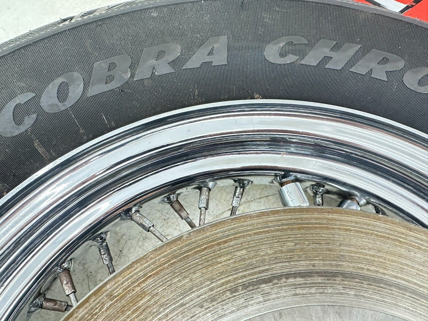 1999 HARLEY SOFTAIL 99 Down 16" Rear Wheel Rim Tire Spoke Laced W/ Hub