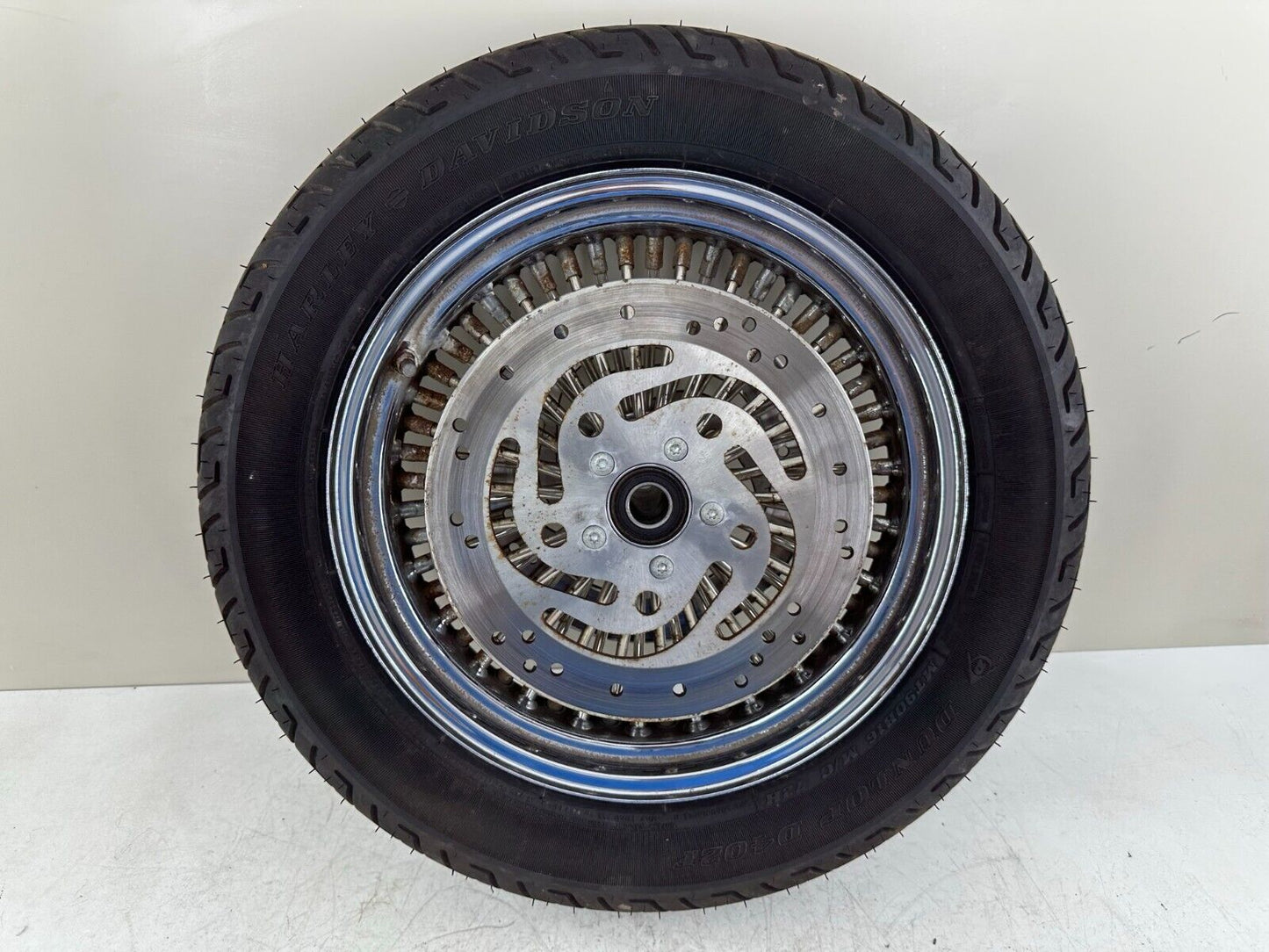 2005 HARLEY FLH ROADKING 16" Front Wheel Rim Oversize Spoke Tire