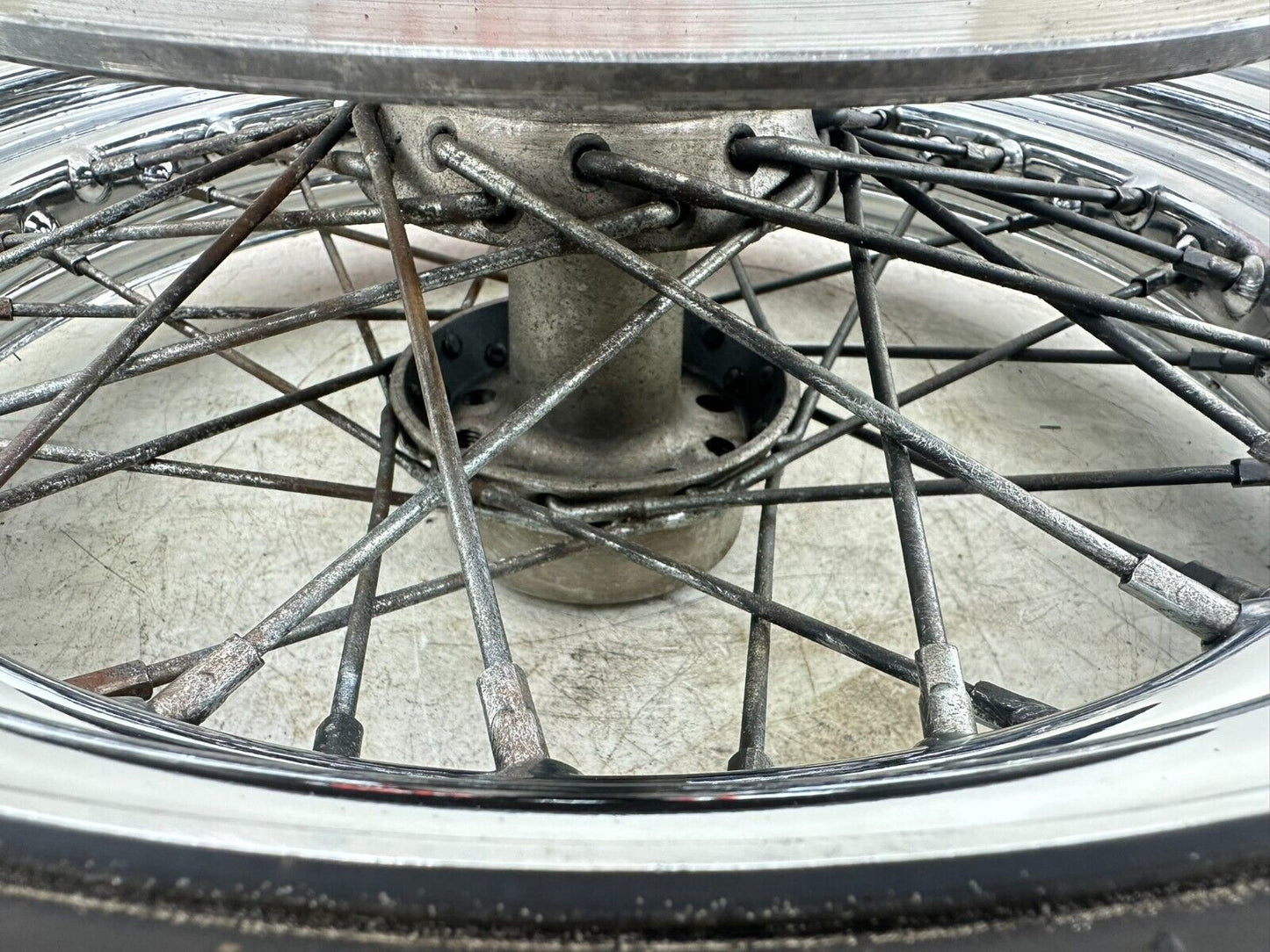 1999 HARLEY SOFTAIL 99 Down 16" Rear Wheel Rim Tire Spoke Laced W/ Hub