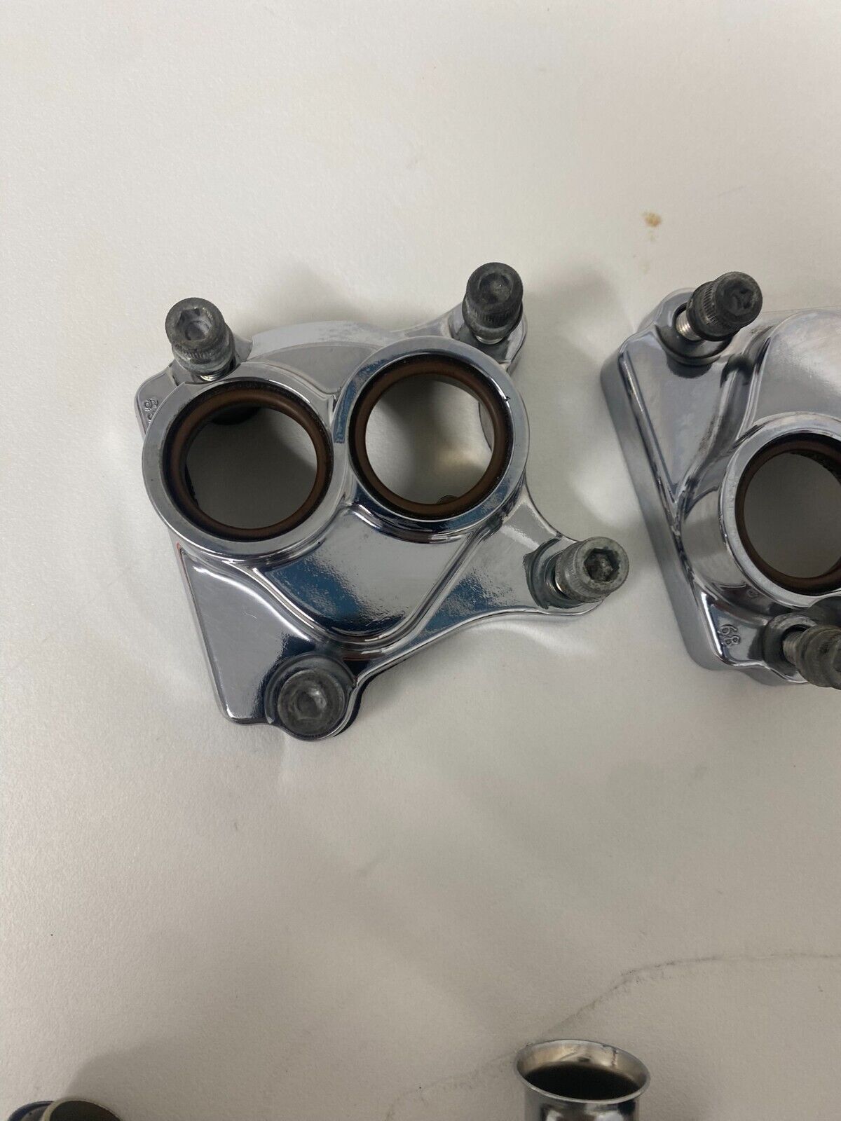99-16 Harley Davidson Twin Cam Engine Motor Chrome Pushrod Cover Guards Cap