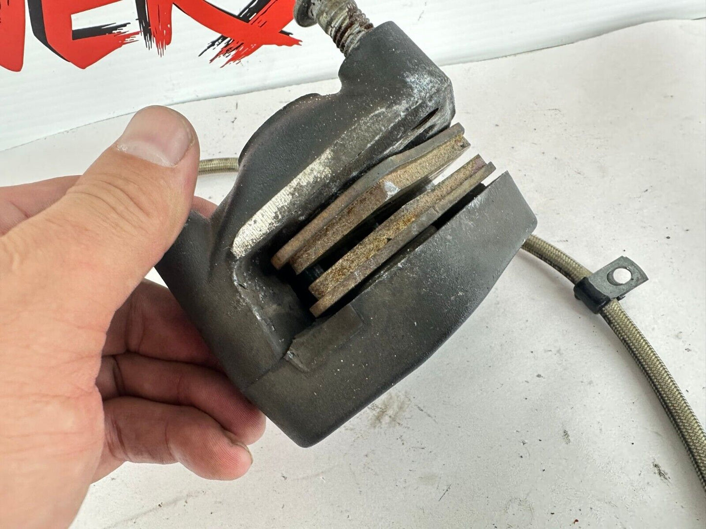 2003 HARLEY SOFTAIL Chrome Front Brake Master Cylinder + Caliper