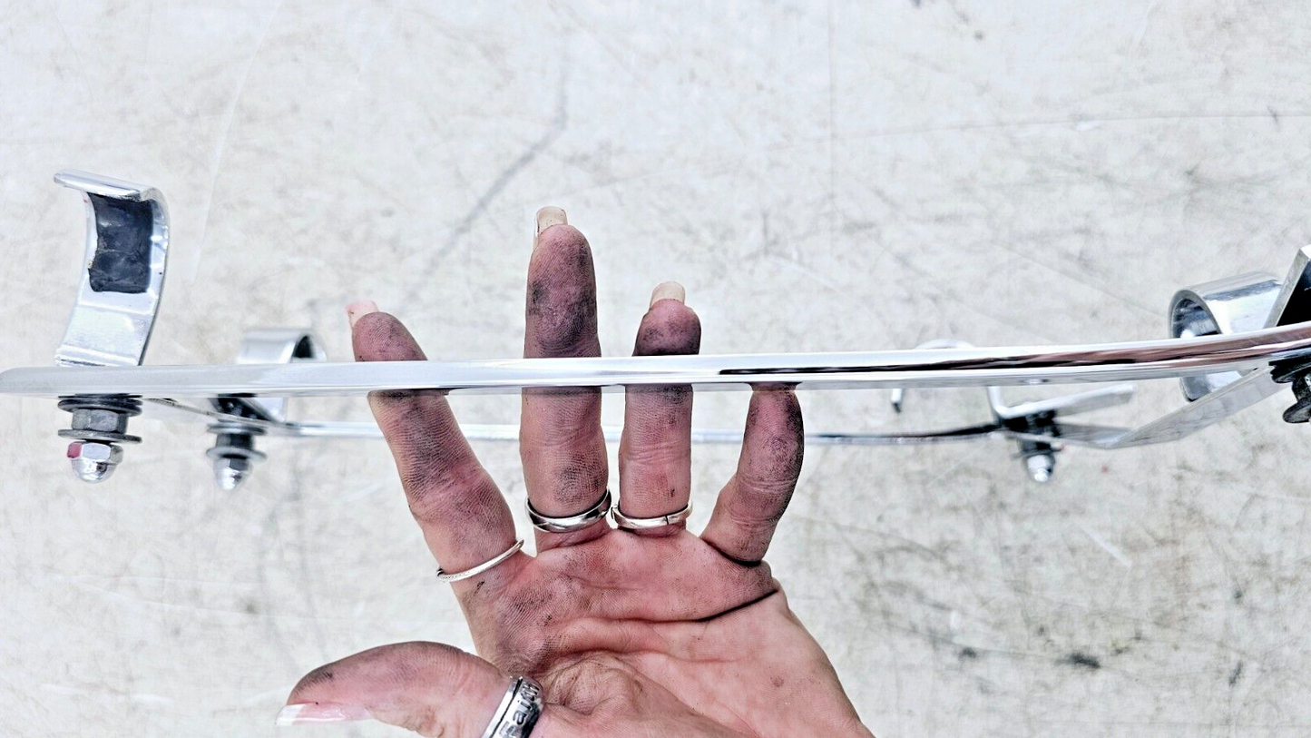 1999 HARLEY DYNA CONVERTIBLE Chrome Front Frame Cover Guards