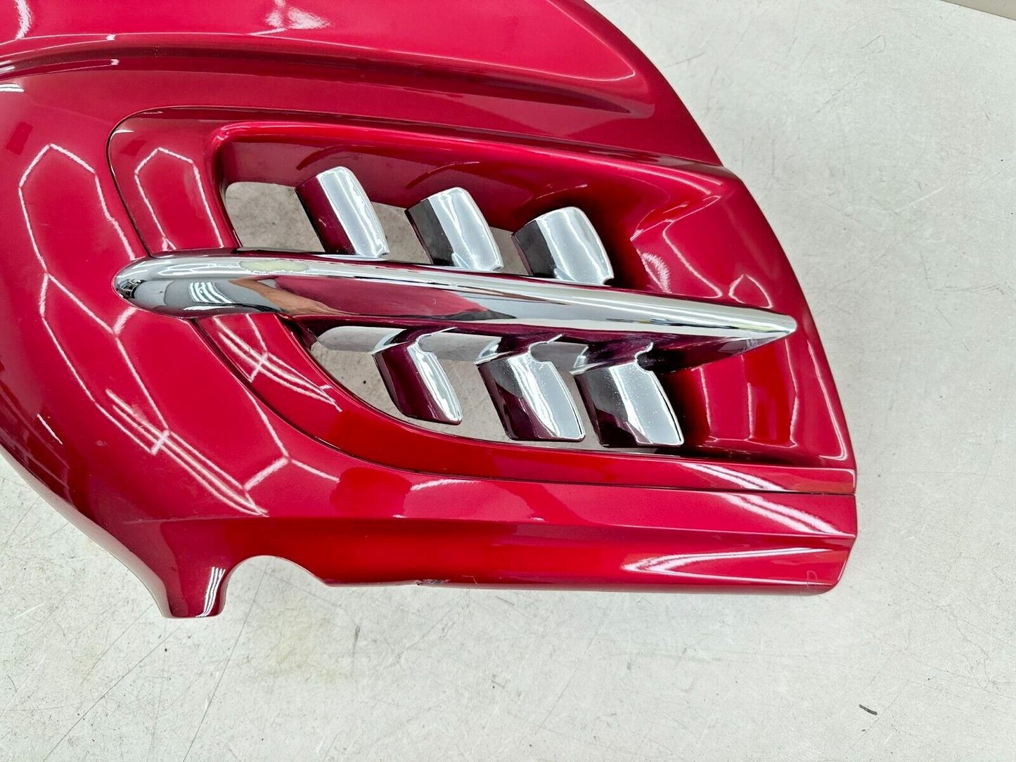 2004 Honda Goldwing GL1800 Red Left Side Headlight Mid Fairing Cowl Panel