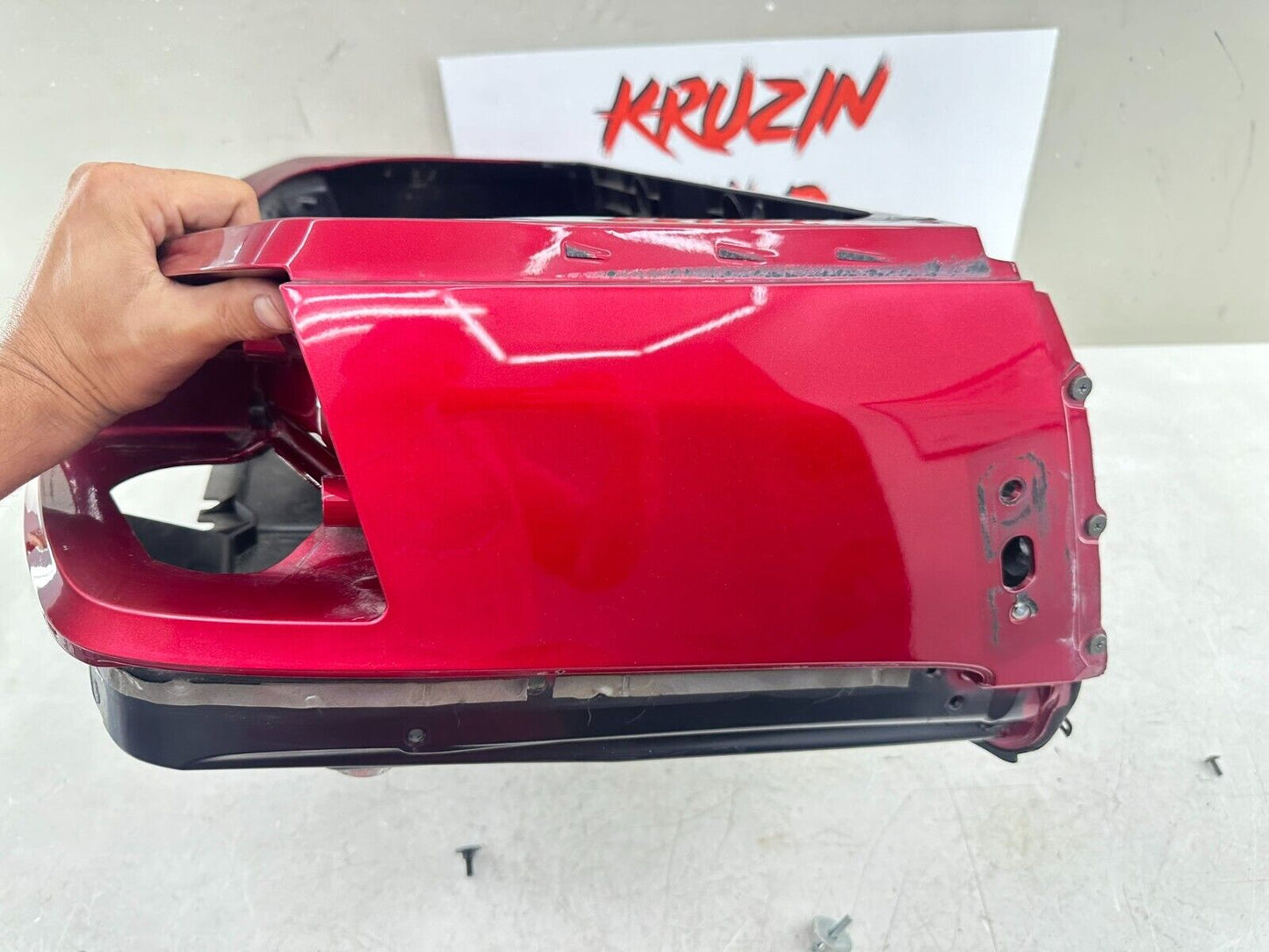 2004 Honda Goldwing GL1800 Red Lower Trunk Base Bottom Case 81111-MCA-0000