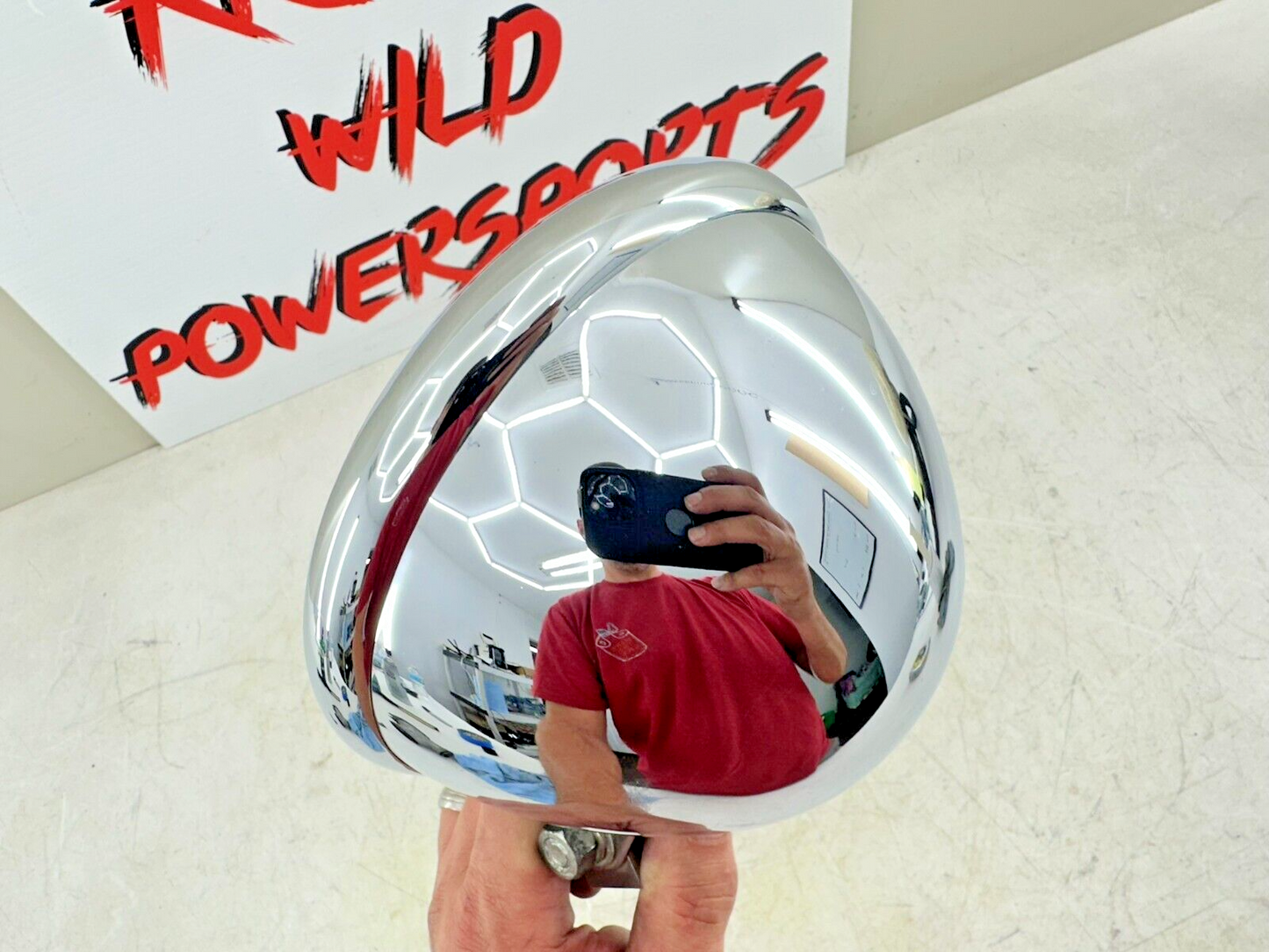 1999 HARLEY SOFTAIL Chrome Headlight Housing Trim Ring + MTG Tab