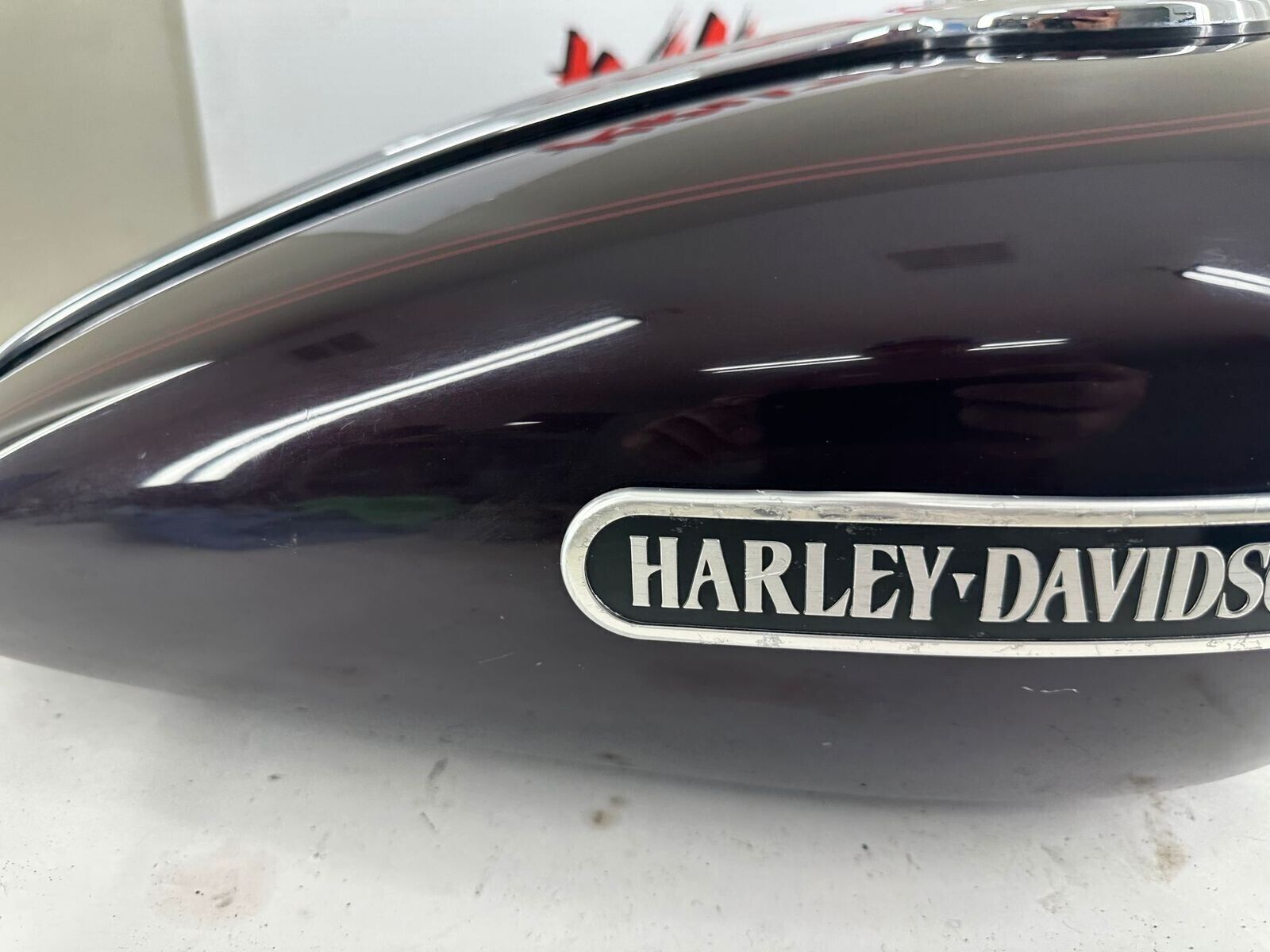 2007 HARLEY SPORTSTER CUSTOM Purple Gas Fuel Tank OEM EFI