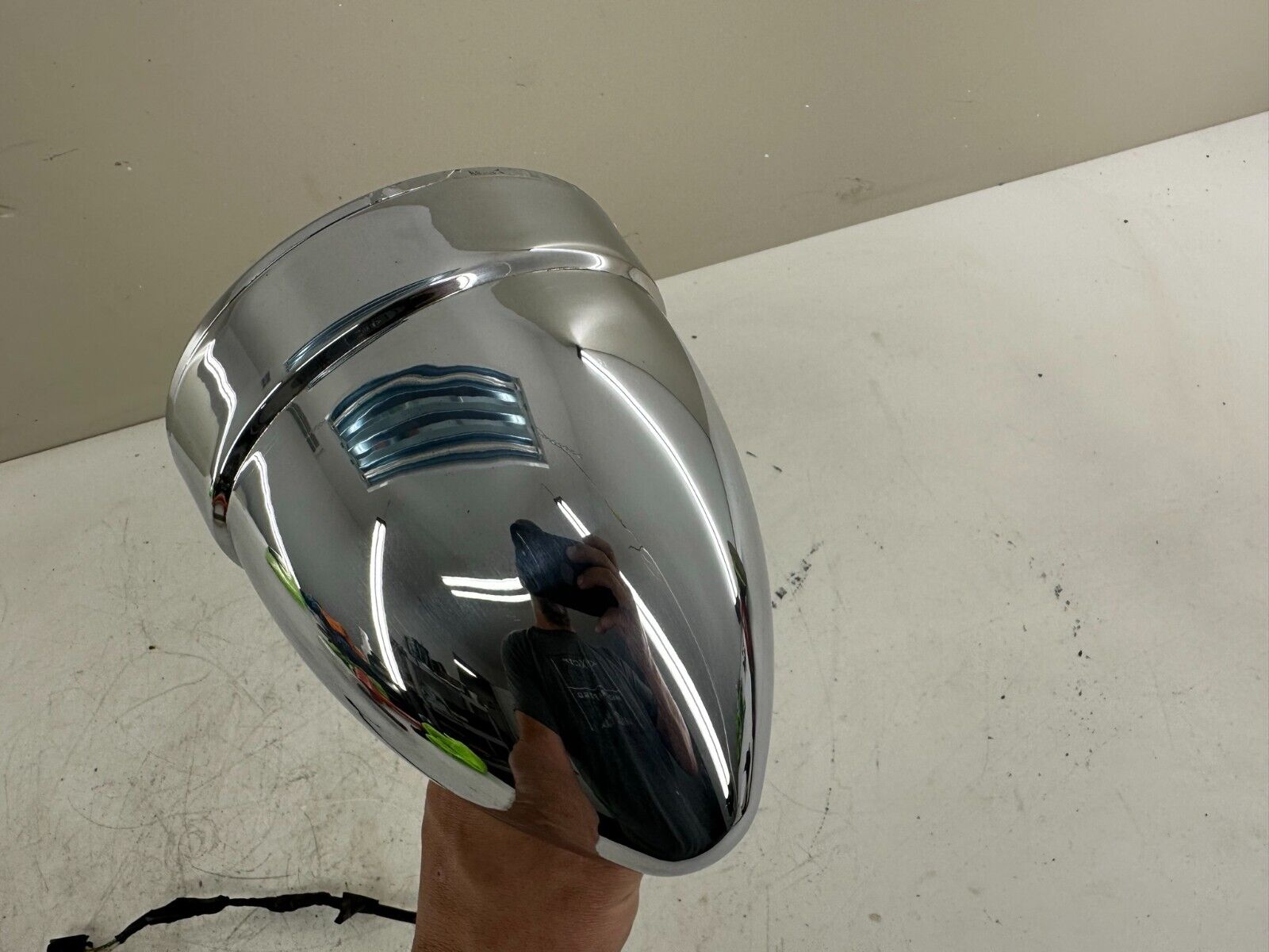 2000 HARLEY DAVIDSON DYNA SOFTAIL BULLET STYLE HEADLIGHT LIGHT CHROME