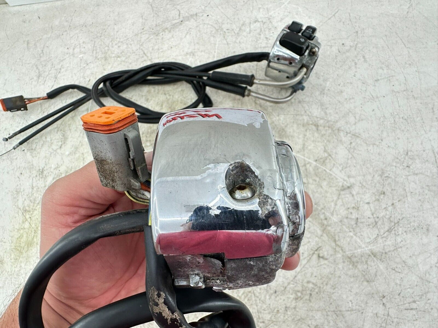 2002 HARLEY SOFTAIL Right Left hand Controls Switch + Throttle Cable