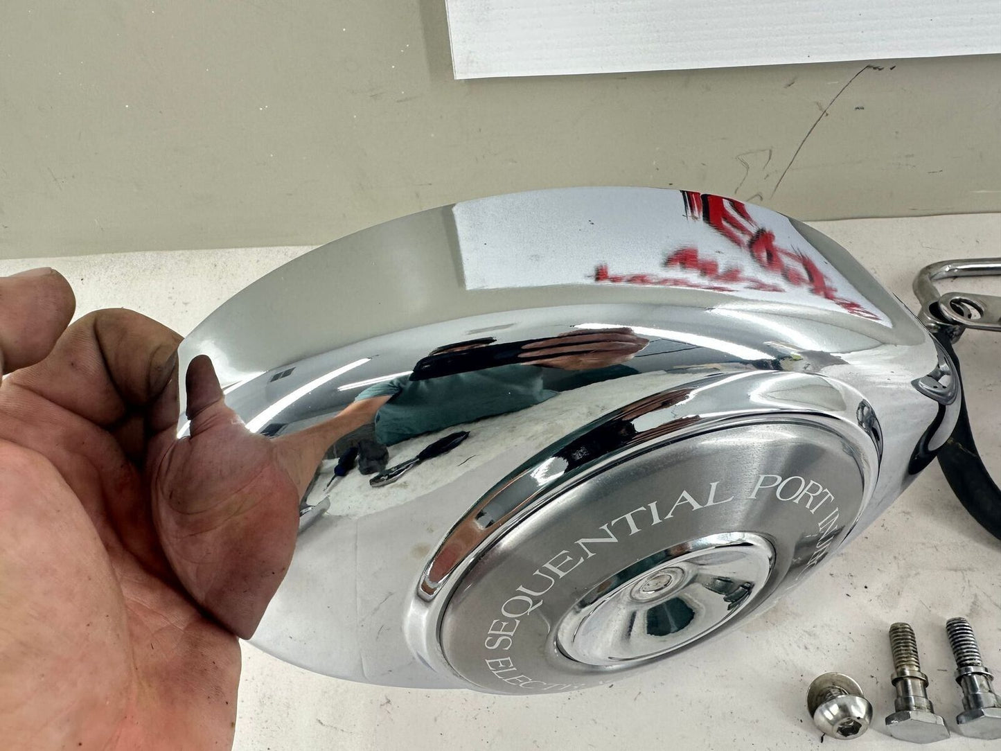 2000 HARLEY FLH ELECTRA GLIDE EFI Air Filter Housing Cover Backing Plate