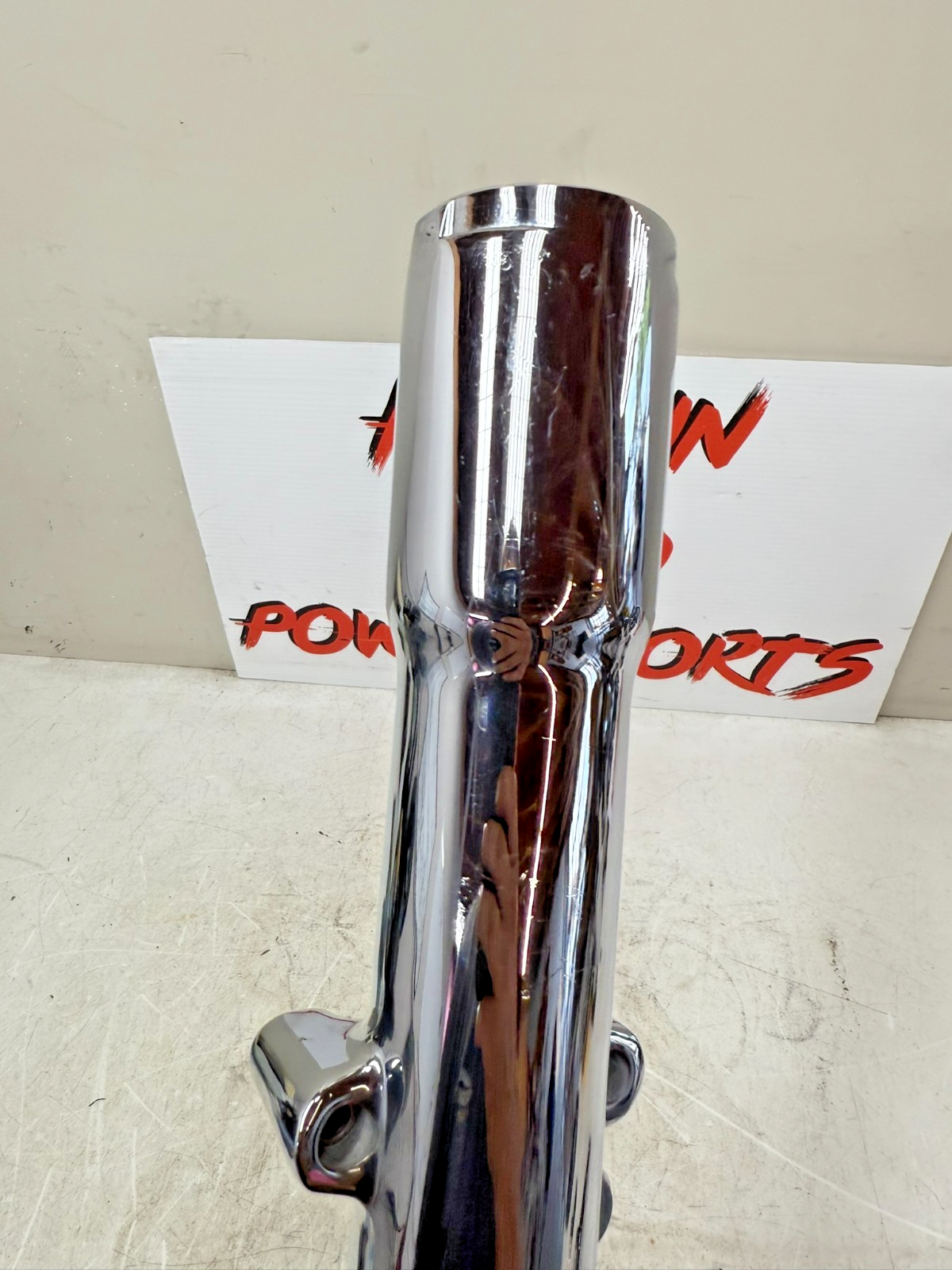 1997 HARLEY DAVIDSON SOFTAIL 41mm Left Chrome Fork Leg Tube Lower Slider