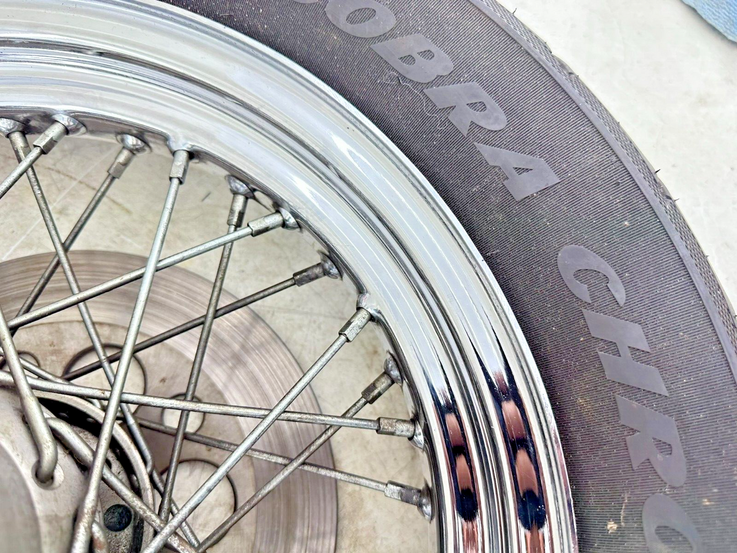 1999 HARLEY SOFTAIL 99 Down 16" Rear Wheel Rim Tire Spoke Laced W/ Hub