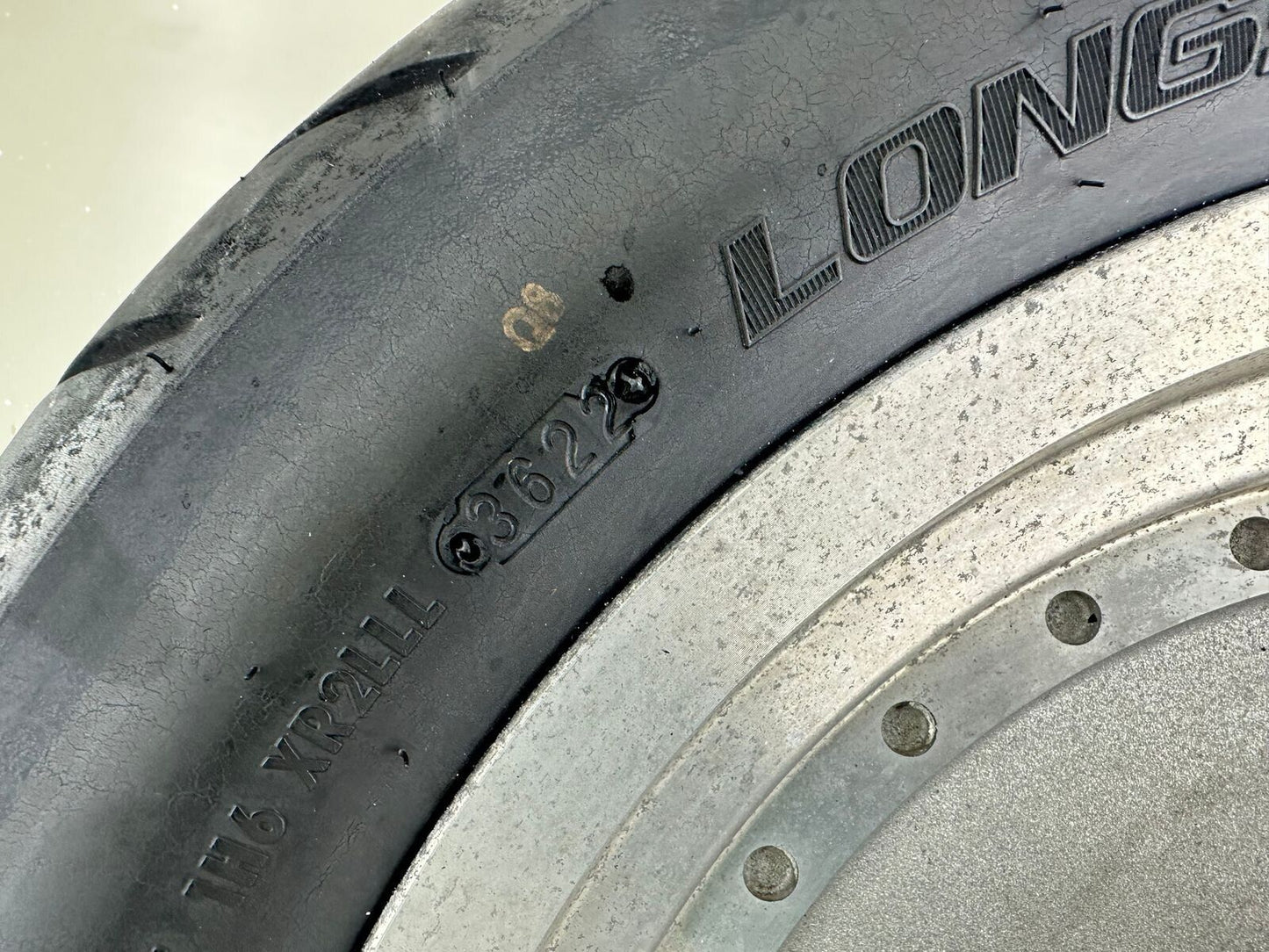 2000 Up HARLEY SOFTAIL Fatboy Solid Front Wheel Rim + Nice Tire 16”