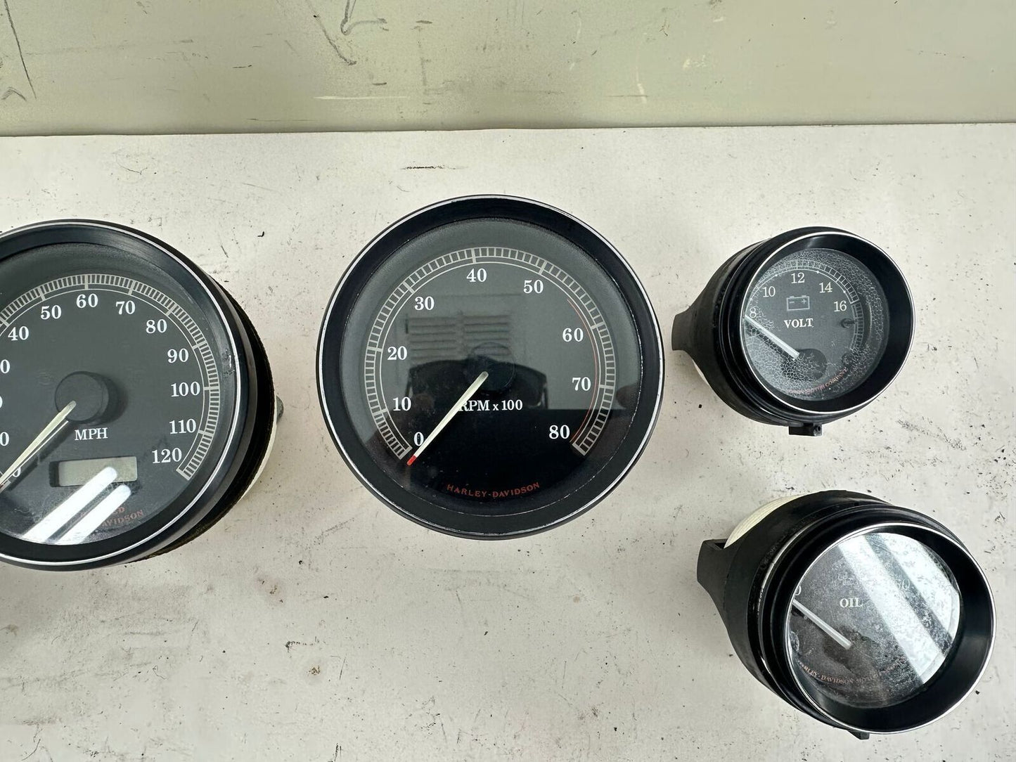 2000 HARLEY FLH ELECTRA GLIDE Guage Set Speedometer Tach Volt Air Oil Fuel