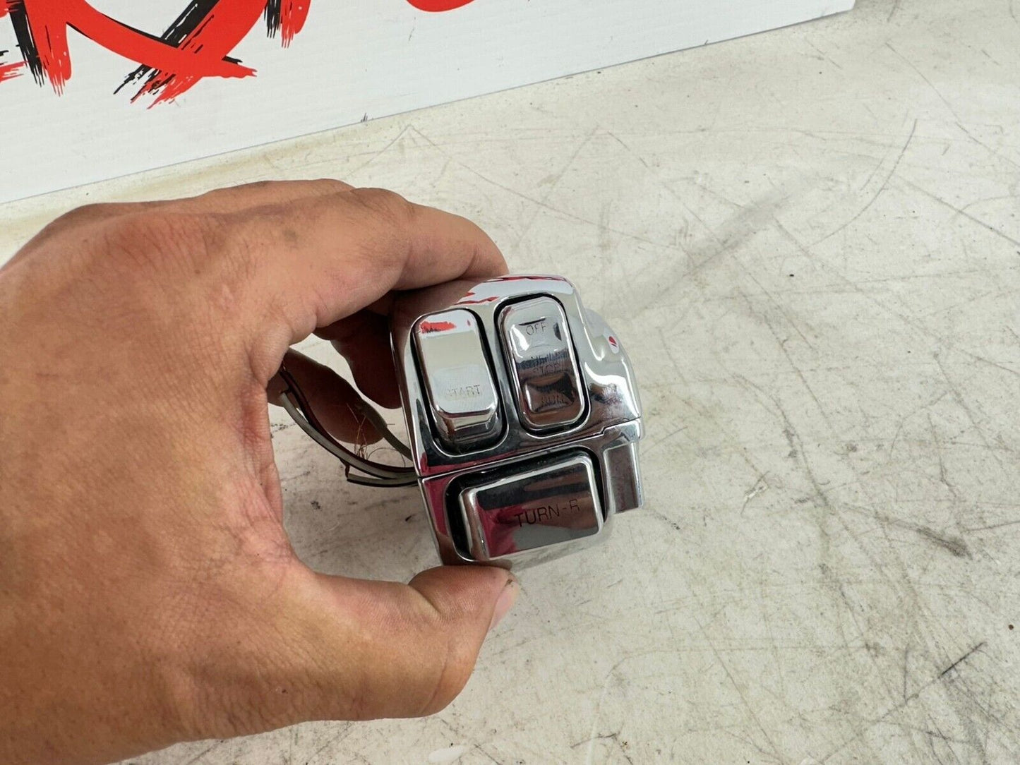 2003 HARLEY SOFTAIL Chrome Right Left Hand Controls Switch Housing