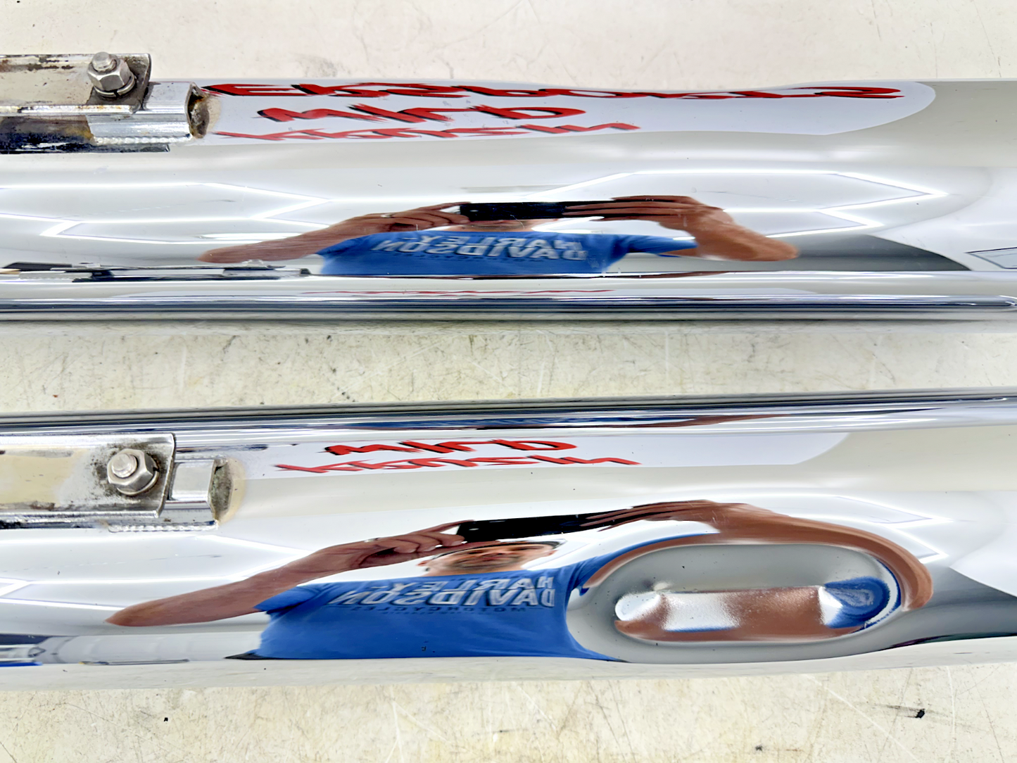 2003 HARLEY ELECTRA GLIDE classic Rinehart 4.5" Exhaust System Slip On Mufflers