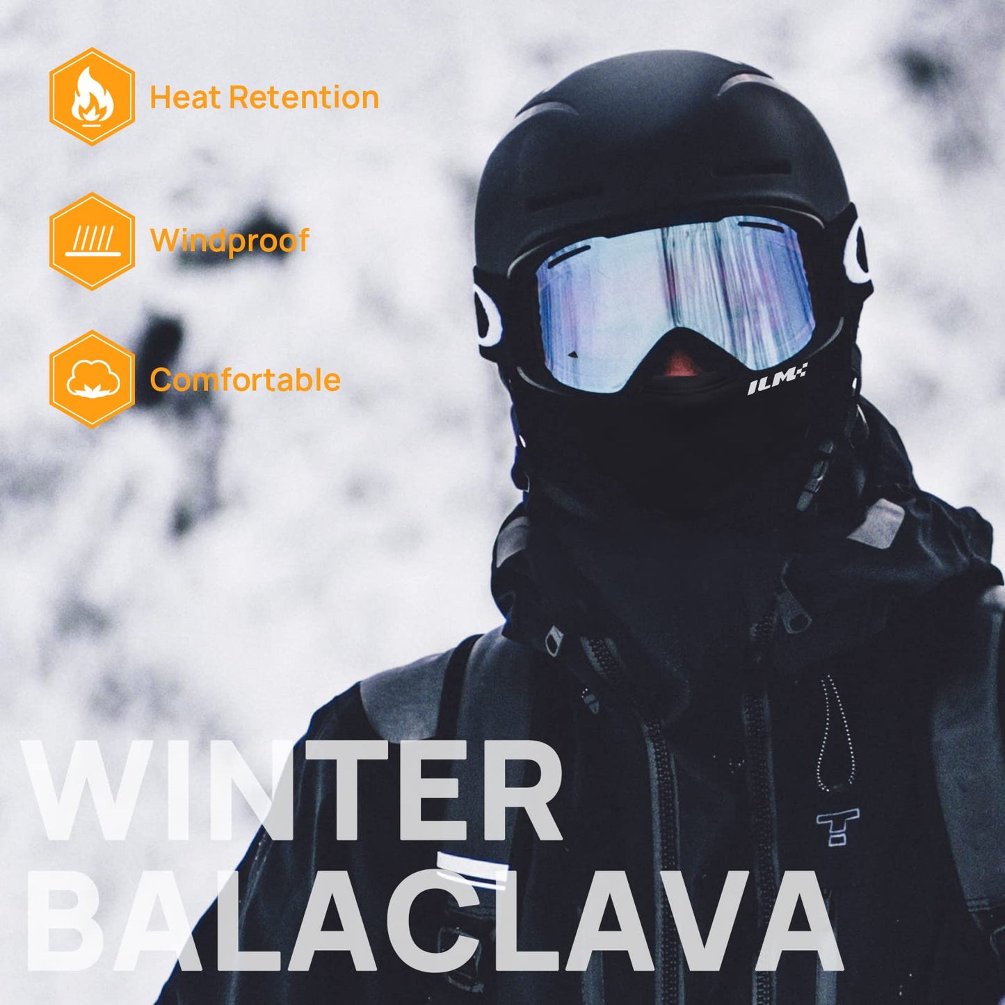 Motorcycle Balaclava Face Mask for Ski Snowboard Cycling Working Men Women Cold Weather Snow Mask