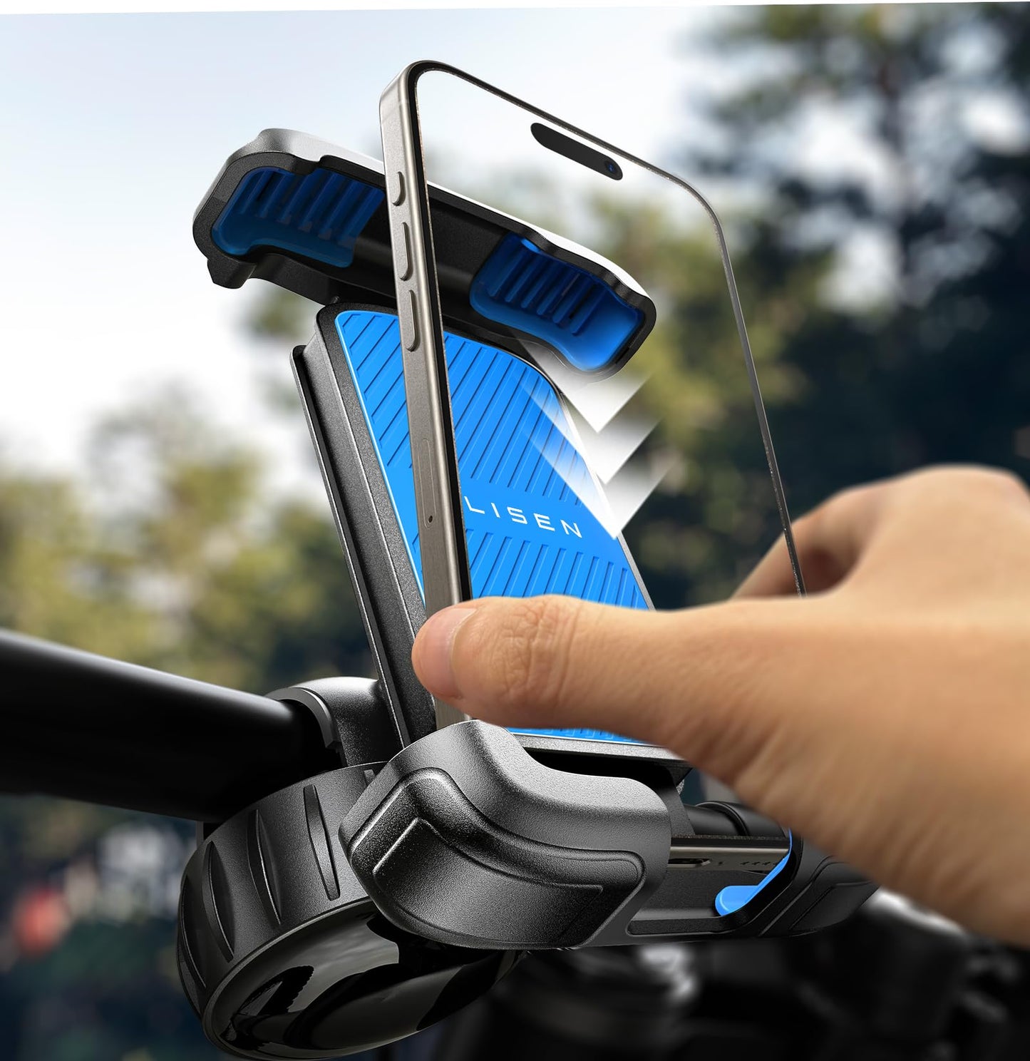 Bicycle & Motorcycle Phone Mount Holder Handlebar Accessories for All 4.7-7" Phones