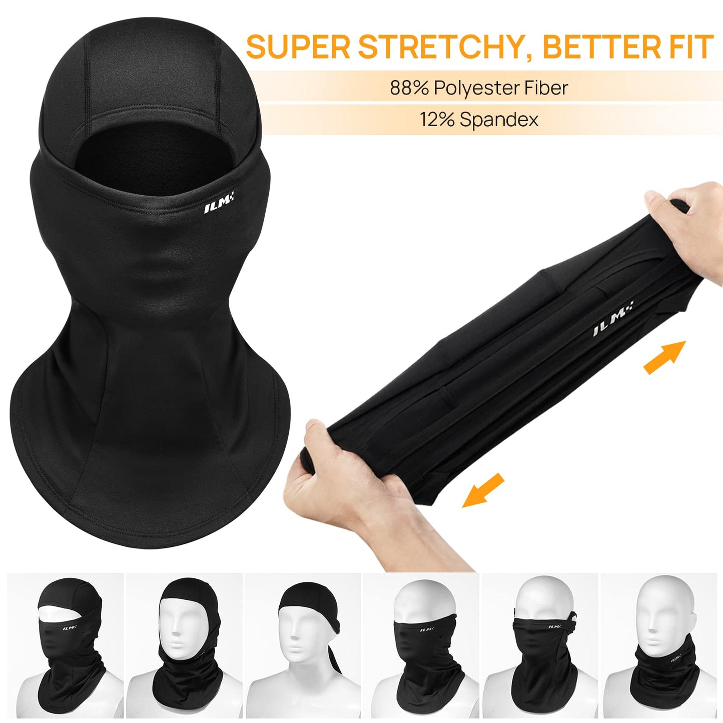 Motorcycle Balaclava Face Mask for Ski Snowboard Cycling Working Men Women Cold Weather Snow Mask