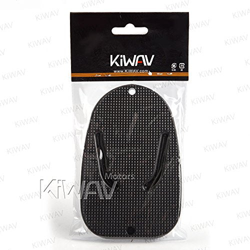 Motorcycle Kickstand Pad Plate Support Accessory - Black - Soft Ground, Grass, Hot Pavement, Outdoor Parking, Anti Sinking