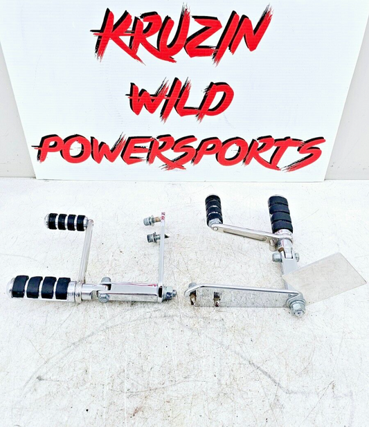 1999 HARLEY DYNA CONVERTIBLE Chrome Front Highway Forward Pegs MTG Bracket