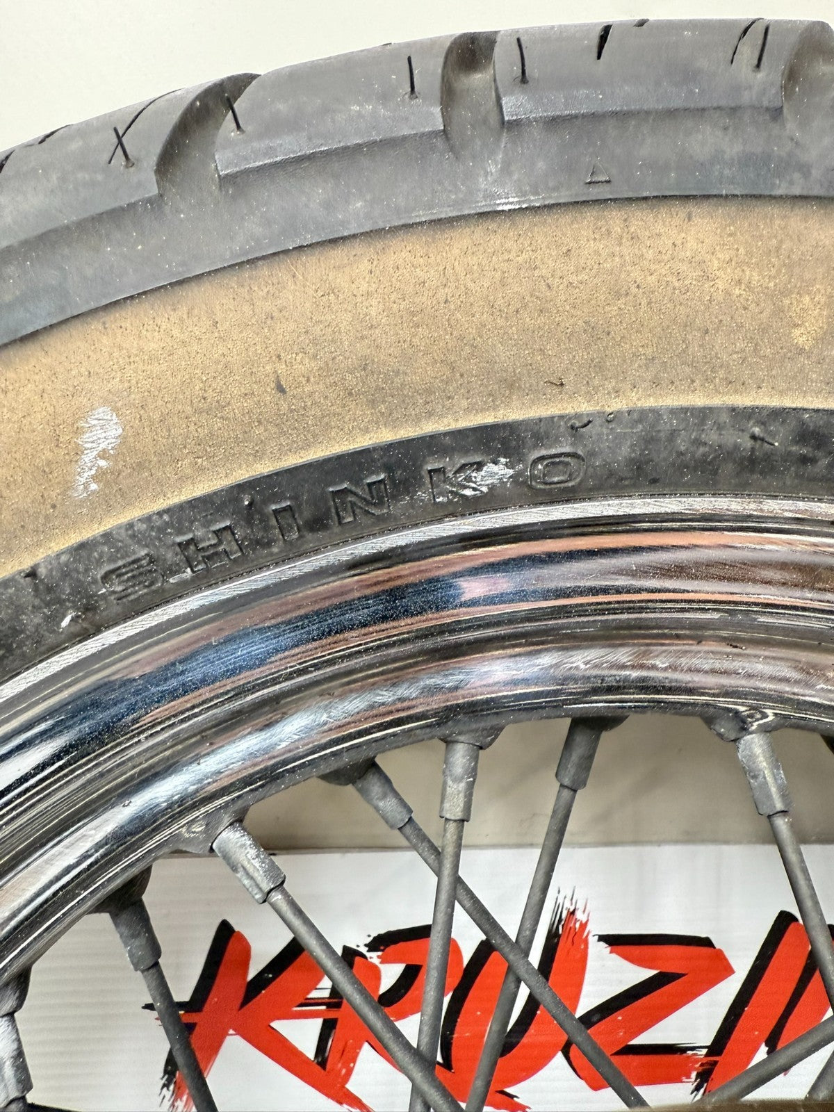 1997 HARLEY DAVIDSON SOFTAIL 16" Rear Wheel  Rim Tire Laced Spoke Brake Rotor