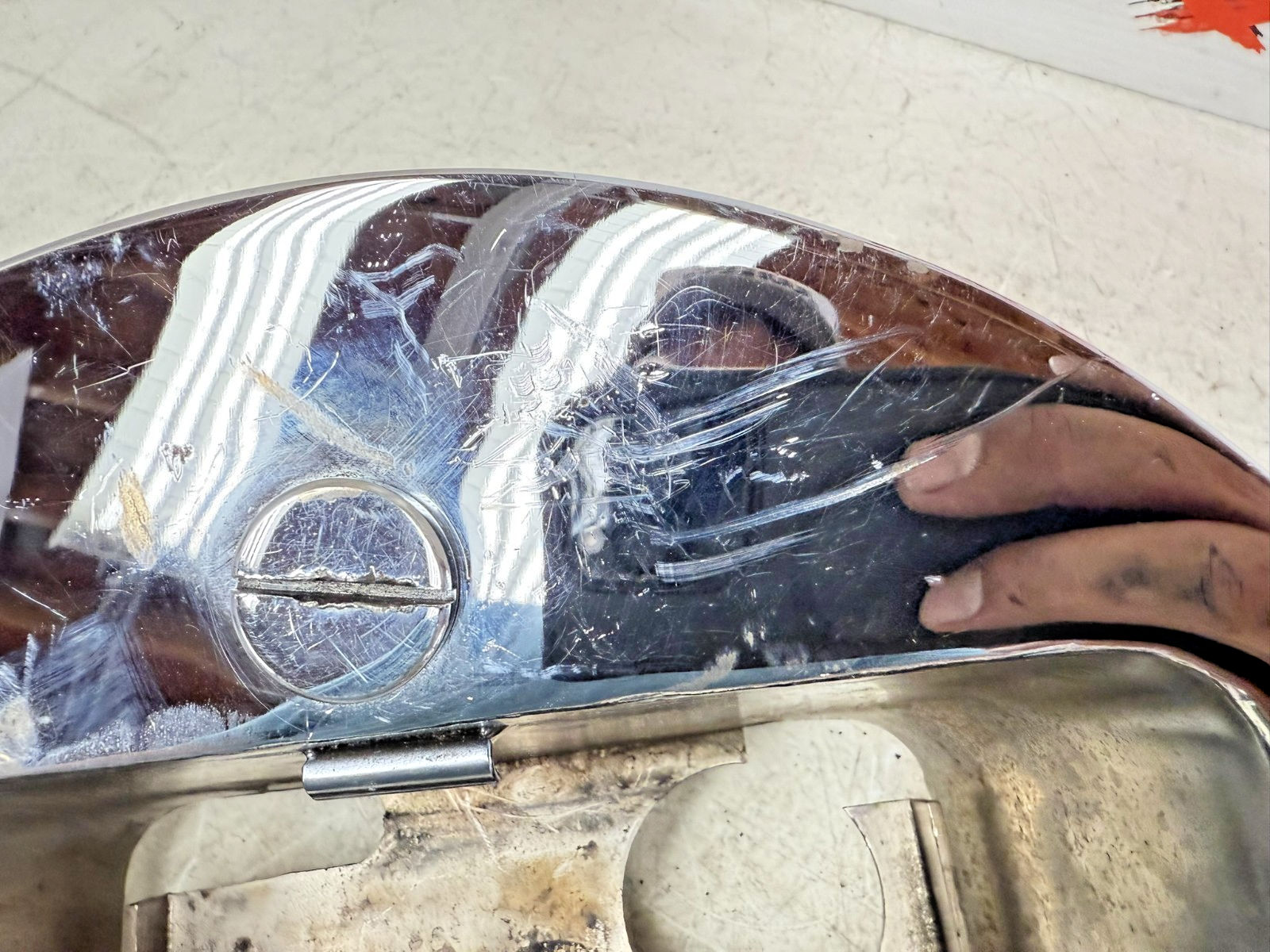 1997 HARLEY DAVIDSON SOFTAIL Chrome Oil Tank Sac Sack Bag Reservoir