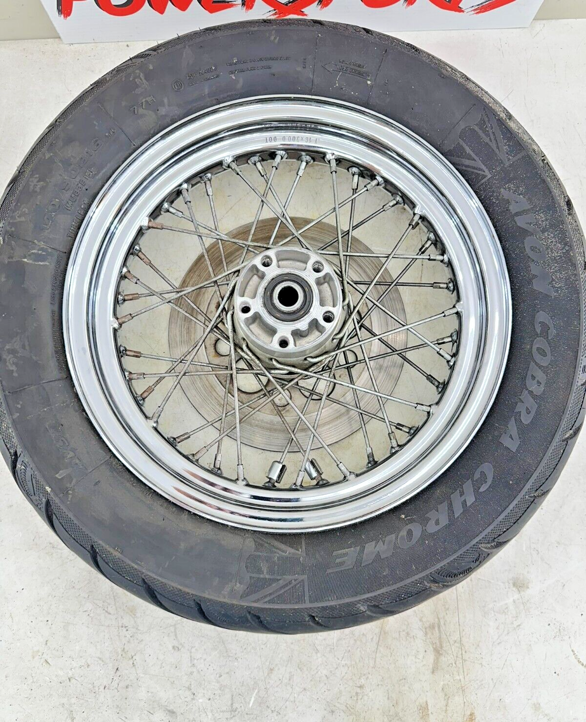 1999 HARLEY SOFTAIL 99 Down 16" Rear Wheel Rim Tire Spoke Laced W/ Hub