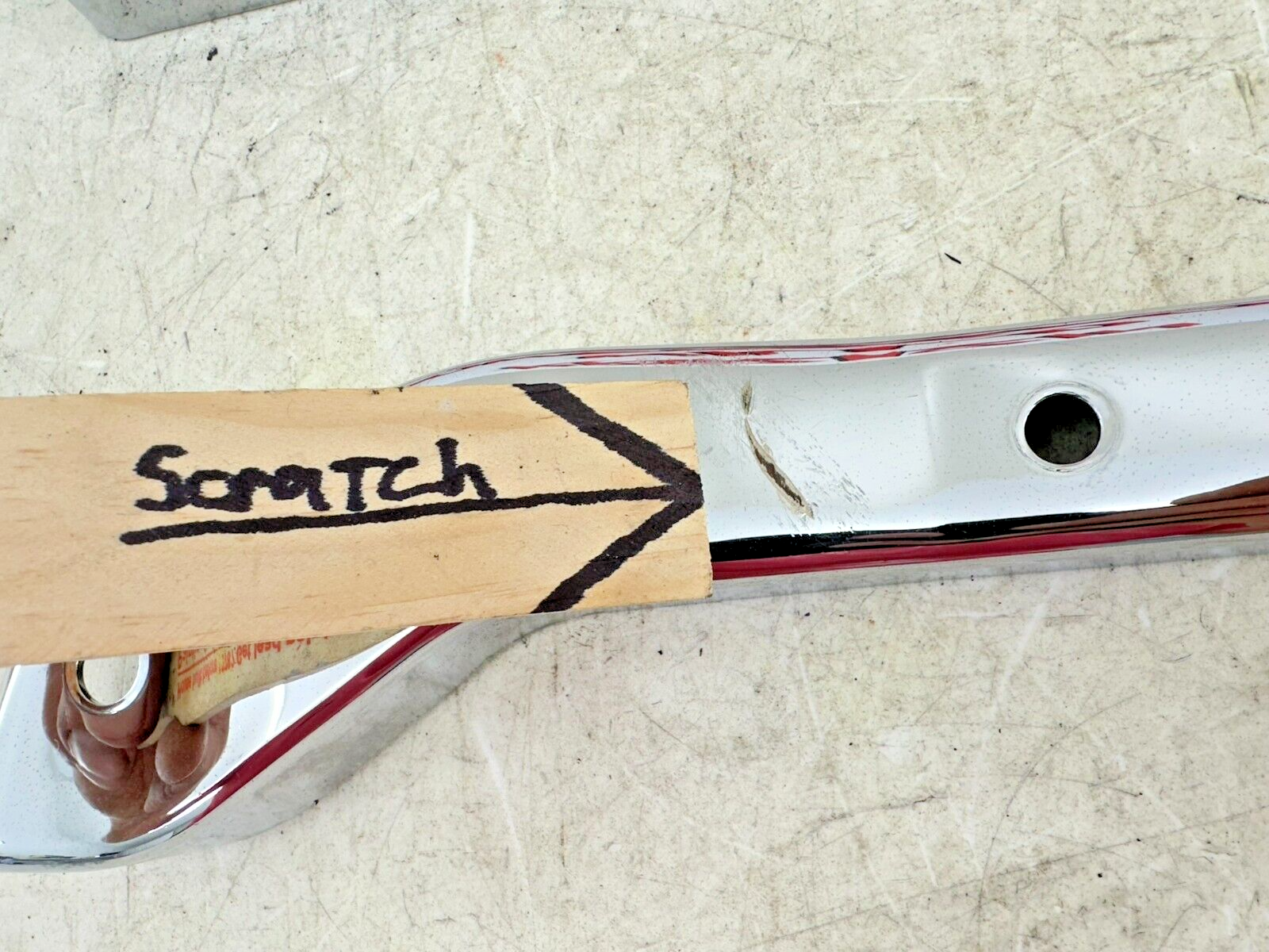 1999 HARLEY DYNA Rear Fender Frame Chrome Strut Arm Bars OEM HD