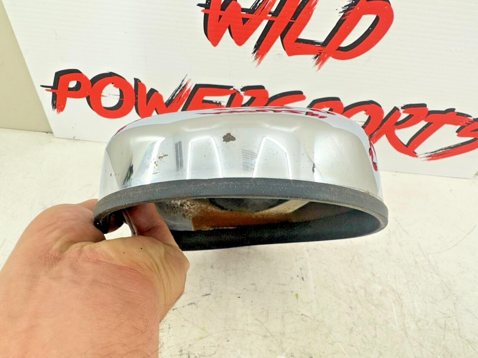 1999 HARLEY FLH ELECTRA GLIDE Air Filter Chrome Cover + Backing Plate W/Hardware