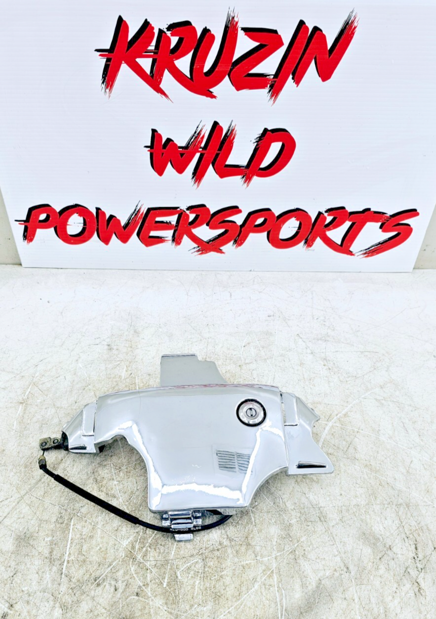 1999 HONDA VALKYRIE INTERSTATE Chrome Center Seat Lock Cover Fairing Panel