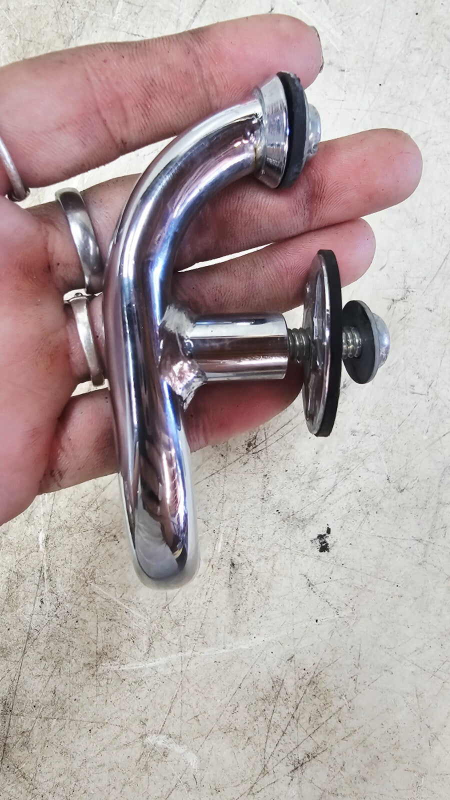 1995 HONDA GOLDWING GL1500 Trunk Top Case Lid Handle Chrome Lift bar