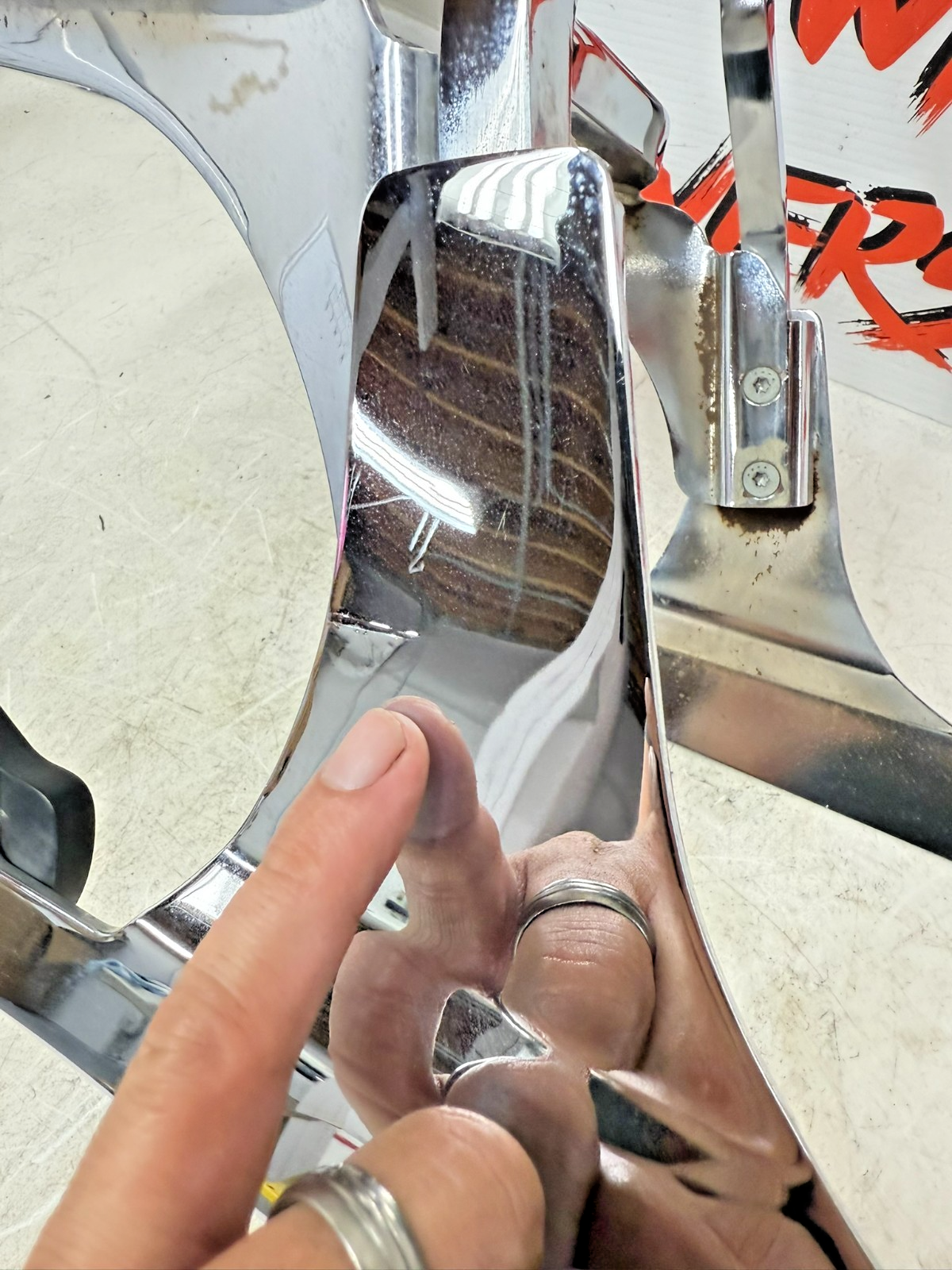 1997 HARLEY DAVIDSON SOFTAIL Chrome Rear Backrest Sissy Bar Luggage Rack