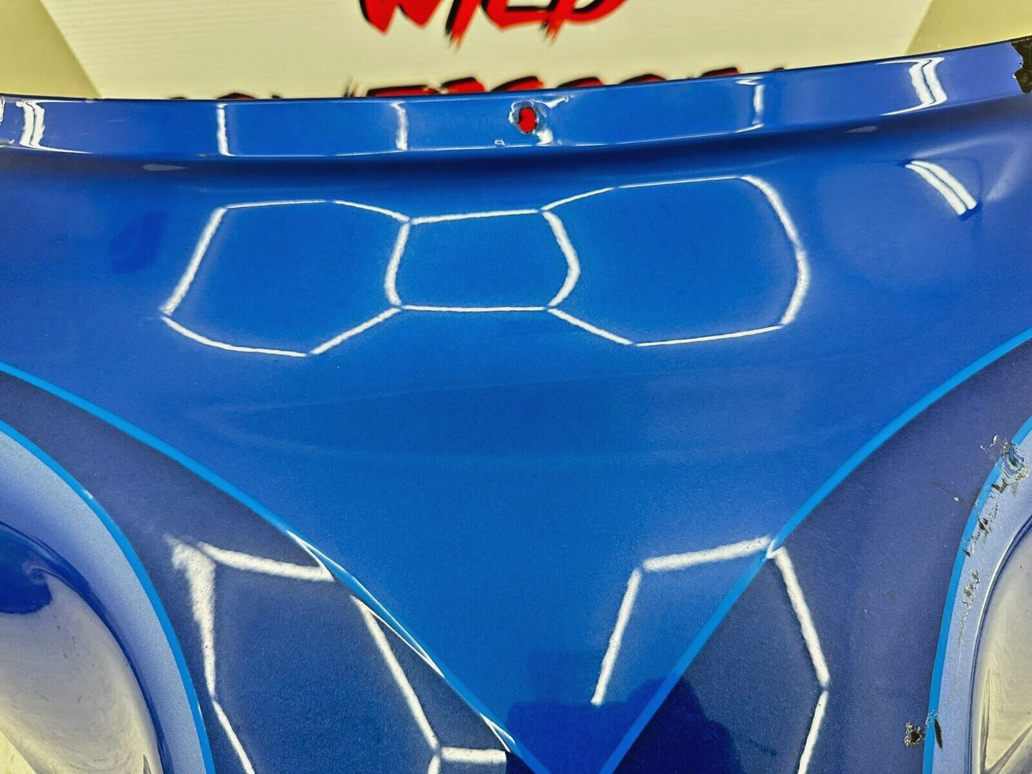 2007 Harley Electra Glide CVO Outer Batwing Fairing Cowl Lightning Blue Pearl